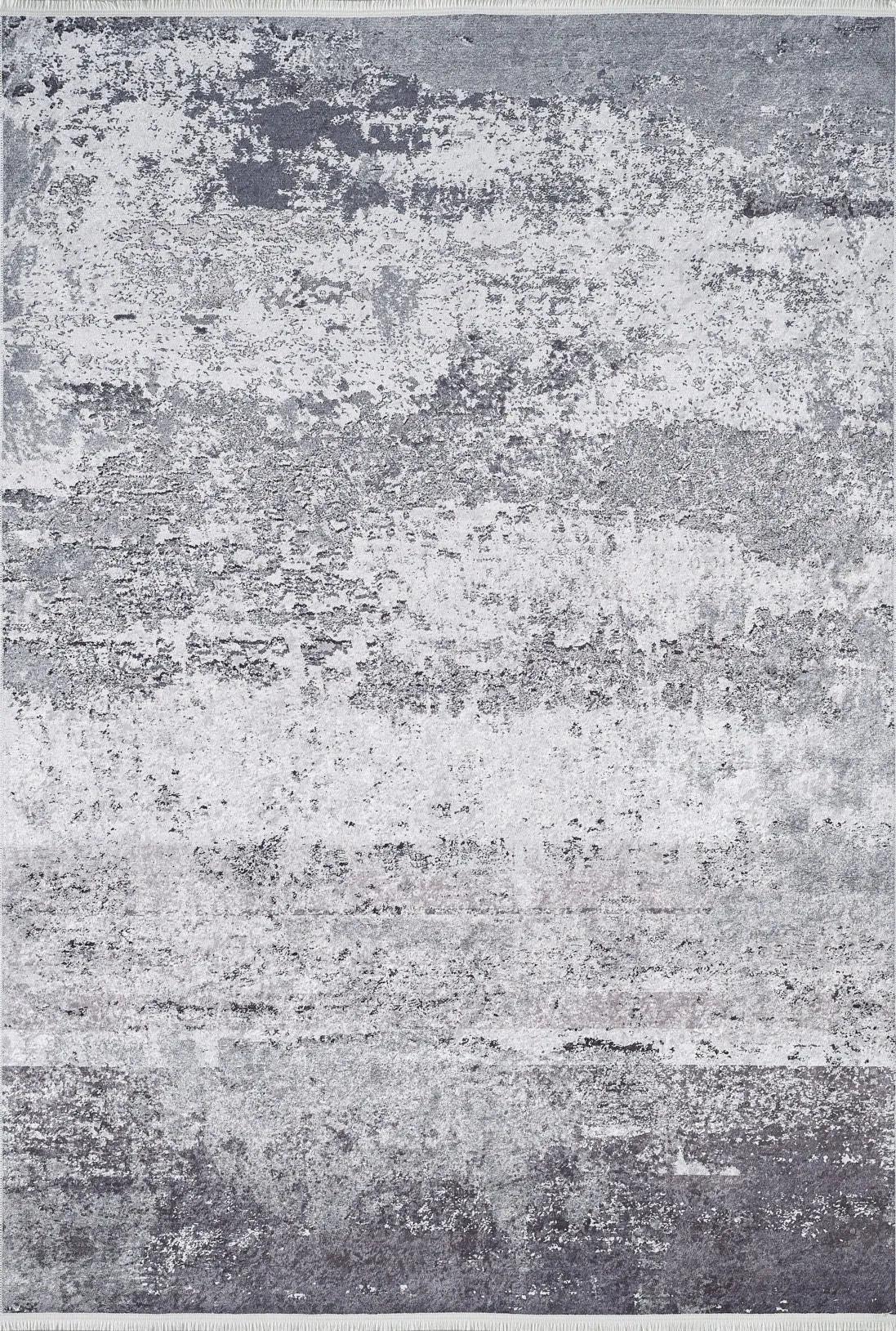 Gri Tonlarda Abstre Modern Halı-Pera Halı