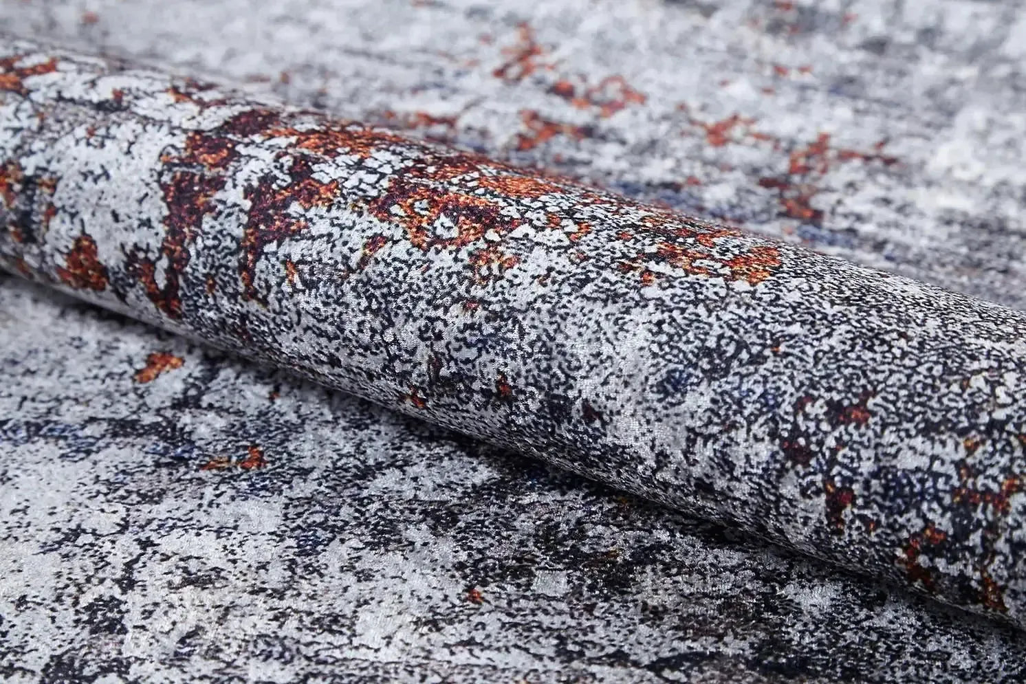 Gri Tonlarda Modern Halısı-Pera Halı