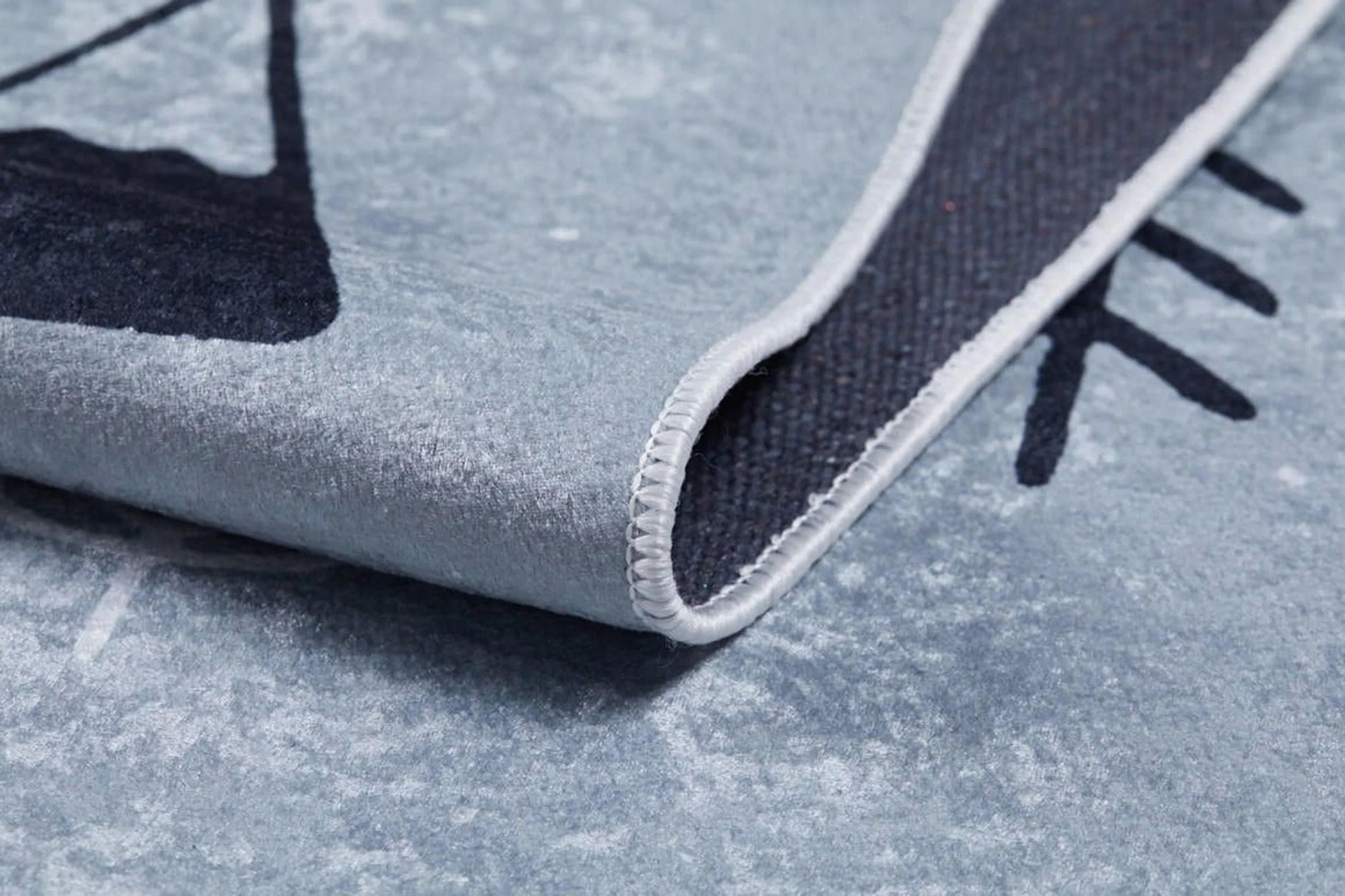 Gri Yol Haritası Desenli Çocuk Oyun Halısı-Pera Halı