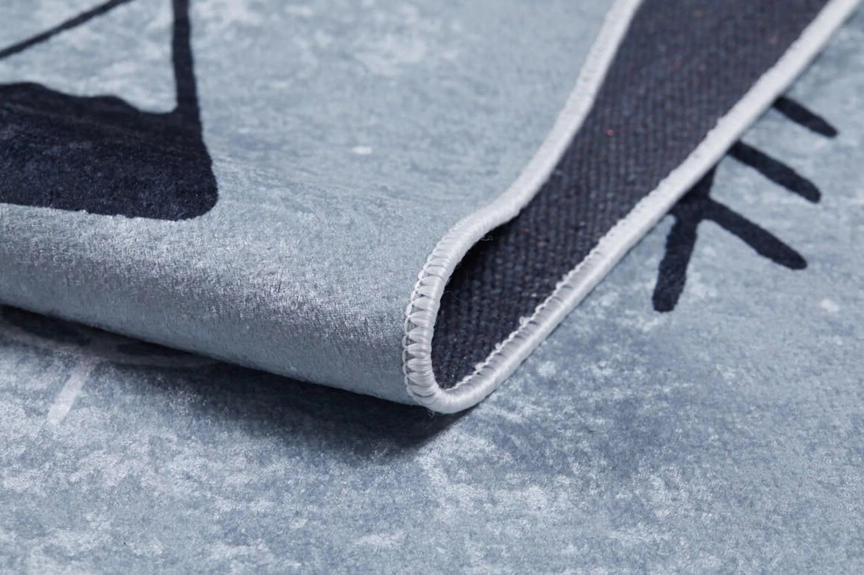 Gri Yol Haritası Desenli Çocuk Oyun Halısı-Pera Halı