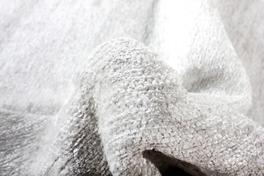 Gümüş Modern Düz Yıkanabilir Antibakteriyel Halı-Pera Halı