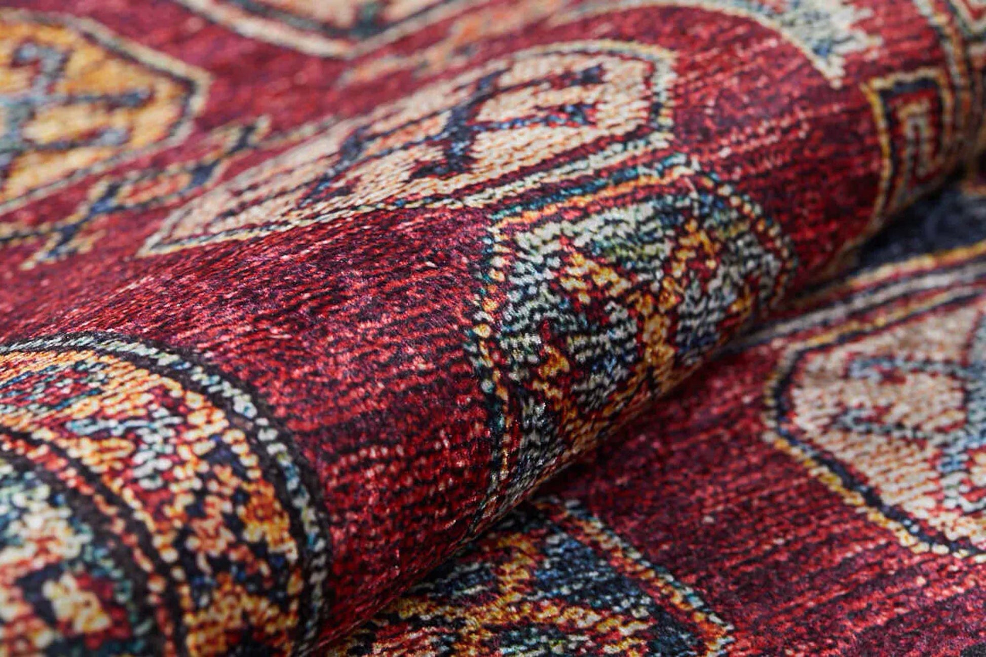 Bordo Klasik Desenli Oryantal Halı - Pera Halı