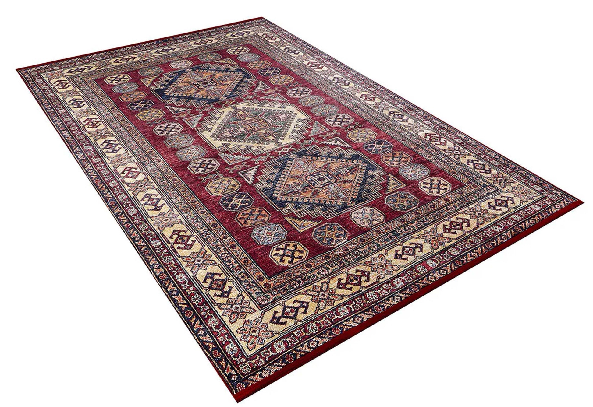 Bordo Klasik Desenli Oryantal Halı - Pera Halı