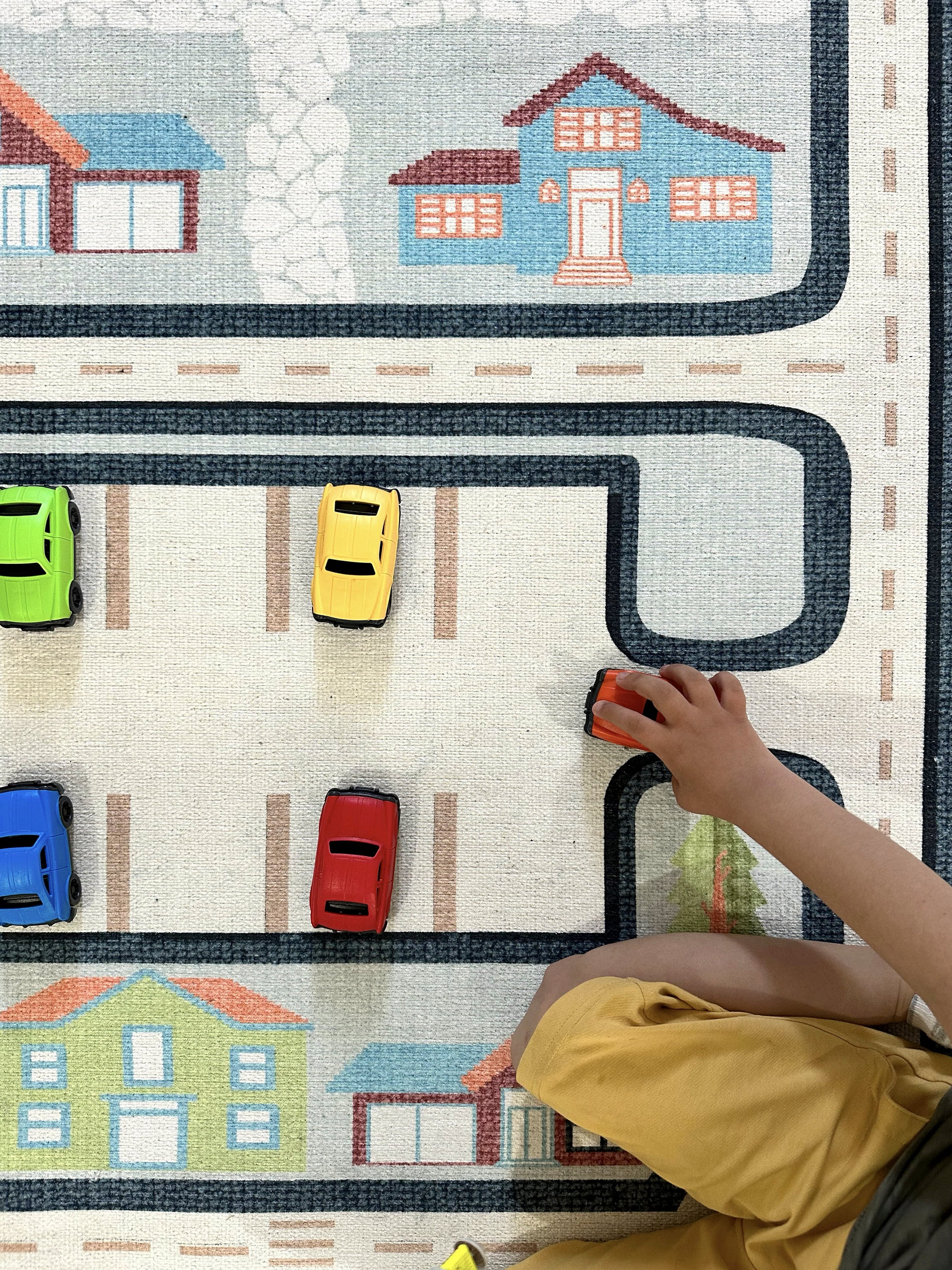 Kinderteppich mit Verkehrsmotiv