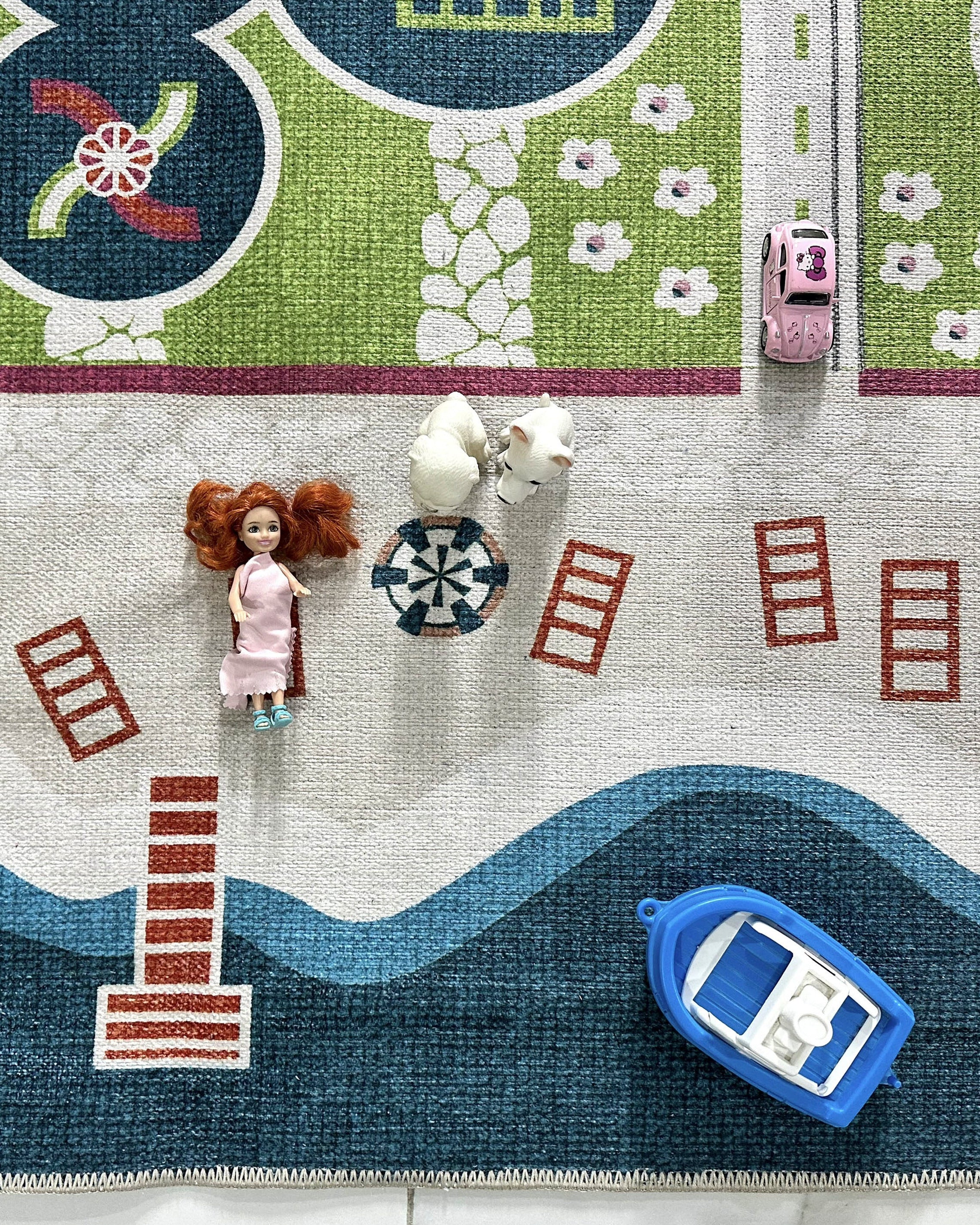 Kinderteppich mit Verkehrsmotiv