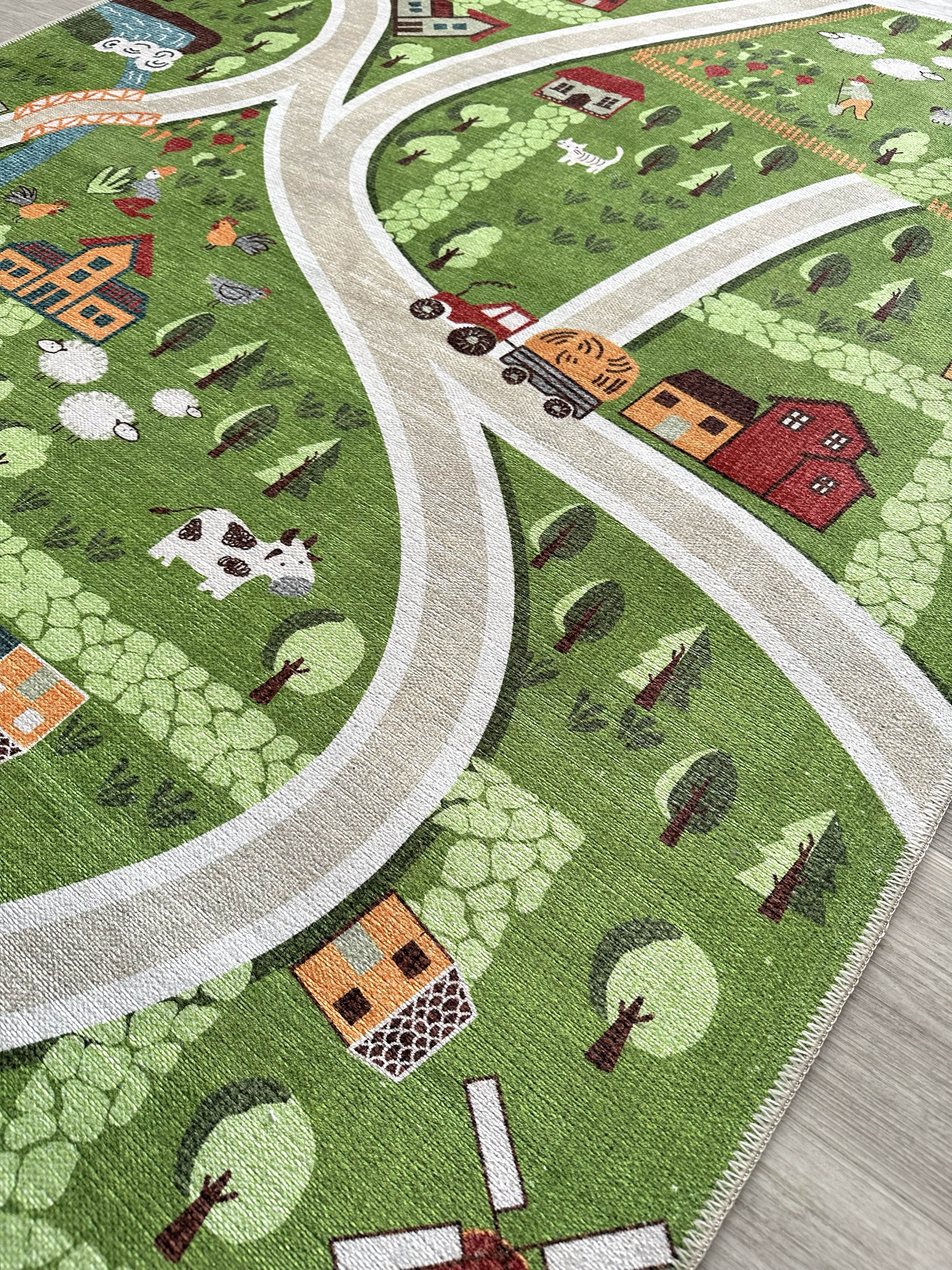 Kinderteppich mit Verkehrsmotiv