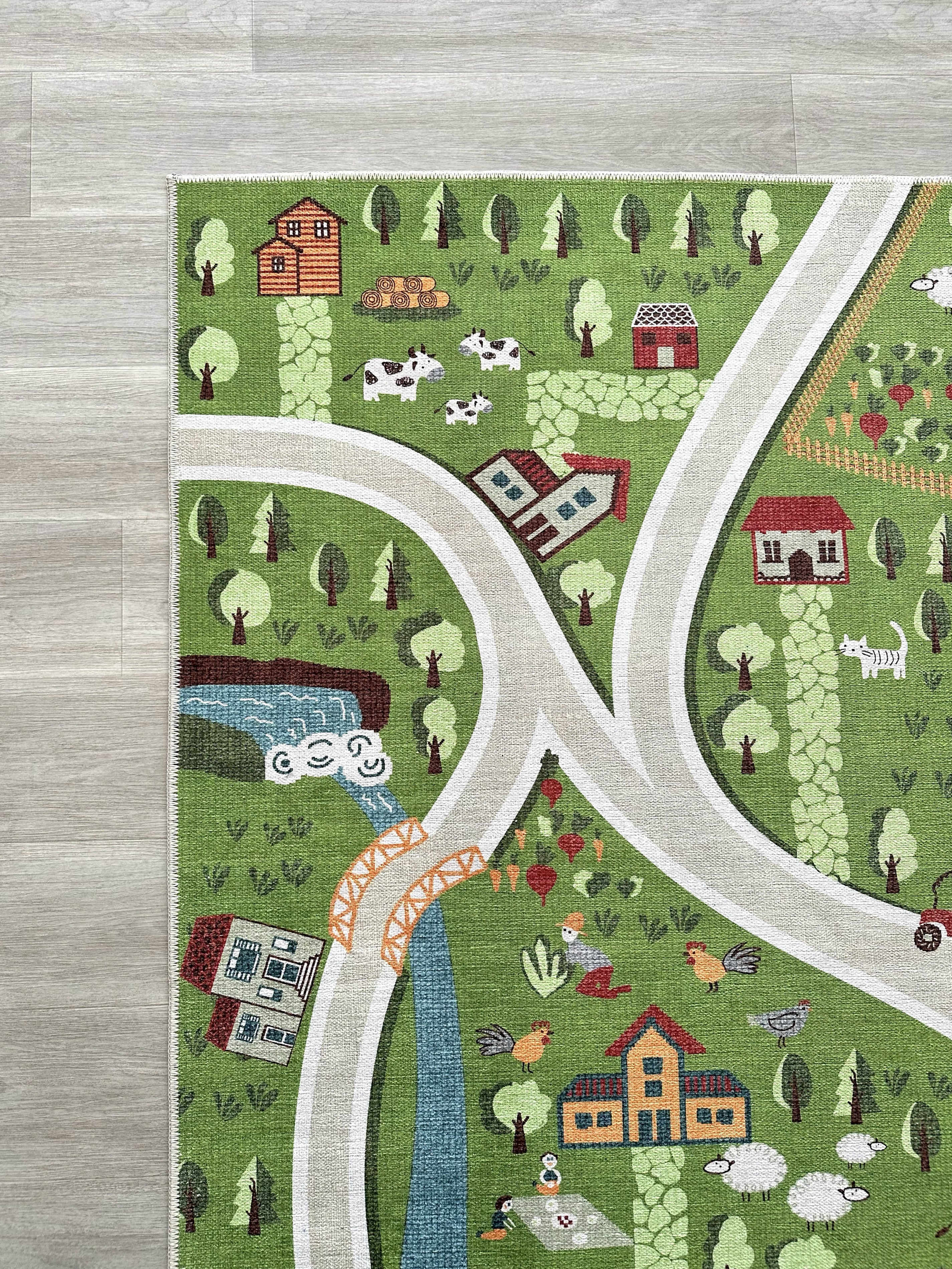 Kinderteppich mit Verkehrsmotiv