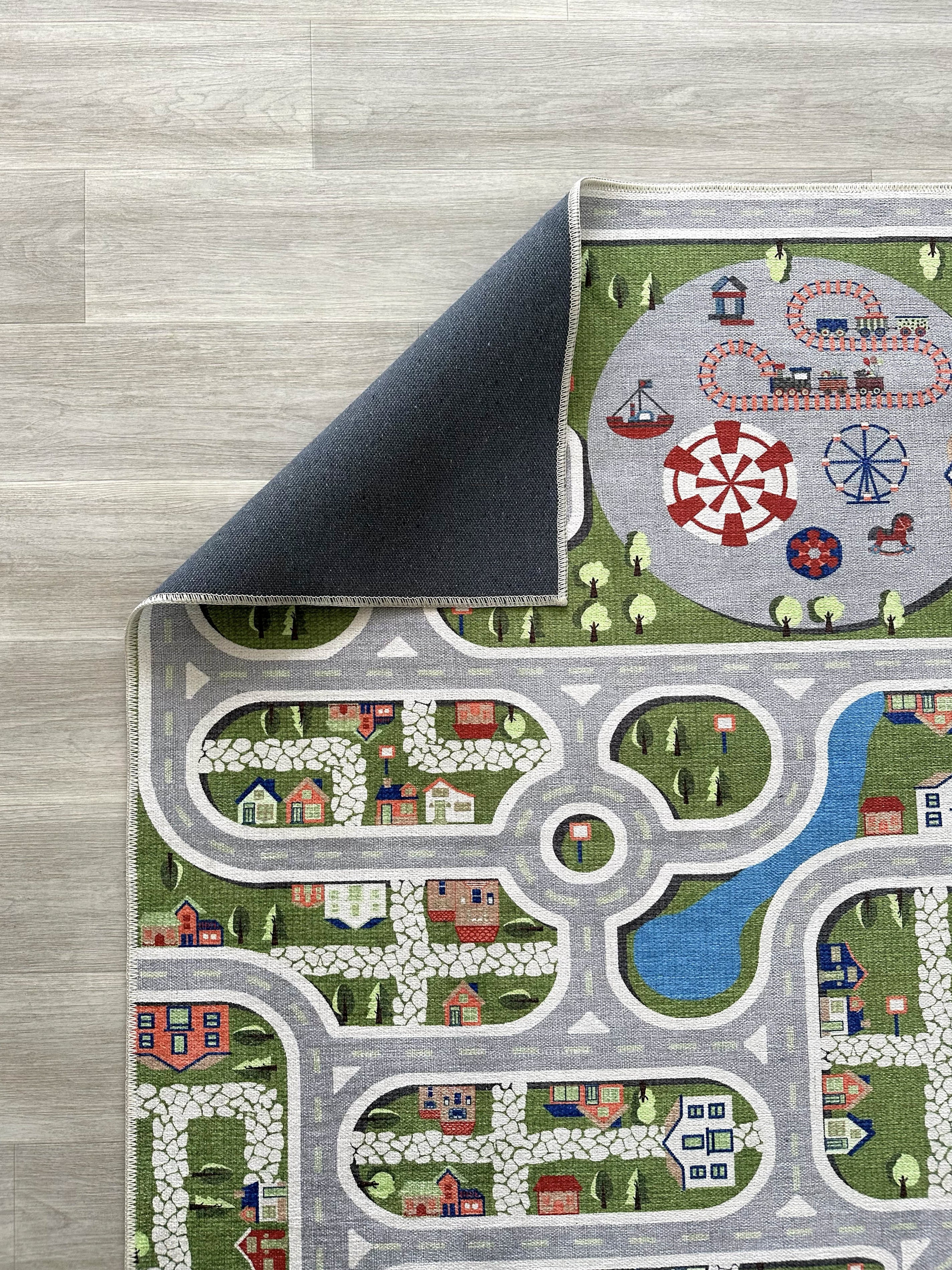 Kinderteppich mit Verkehrsmotiv