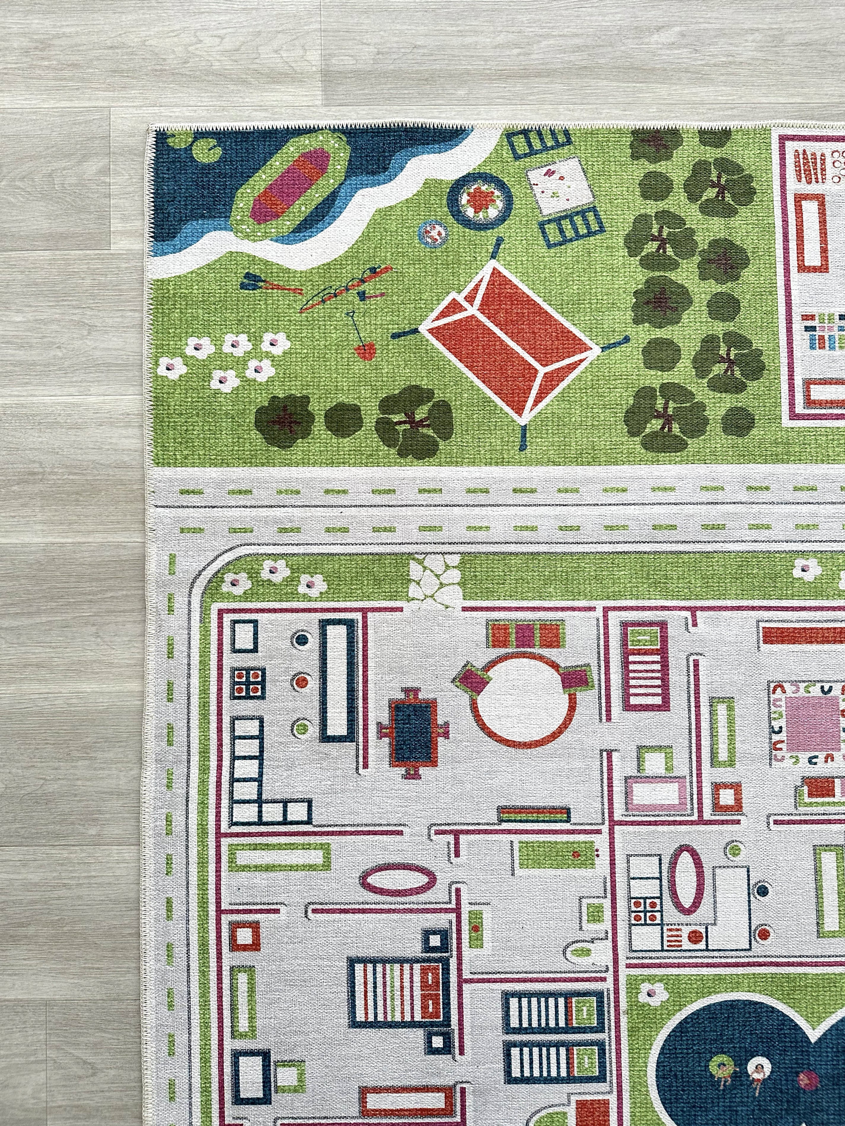 Kinderteppich mit Verkehrsmotiv