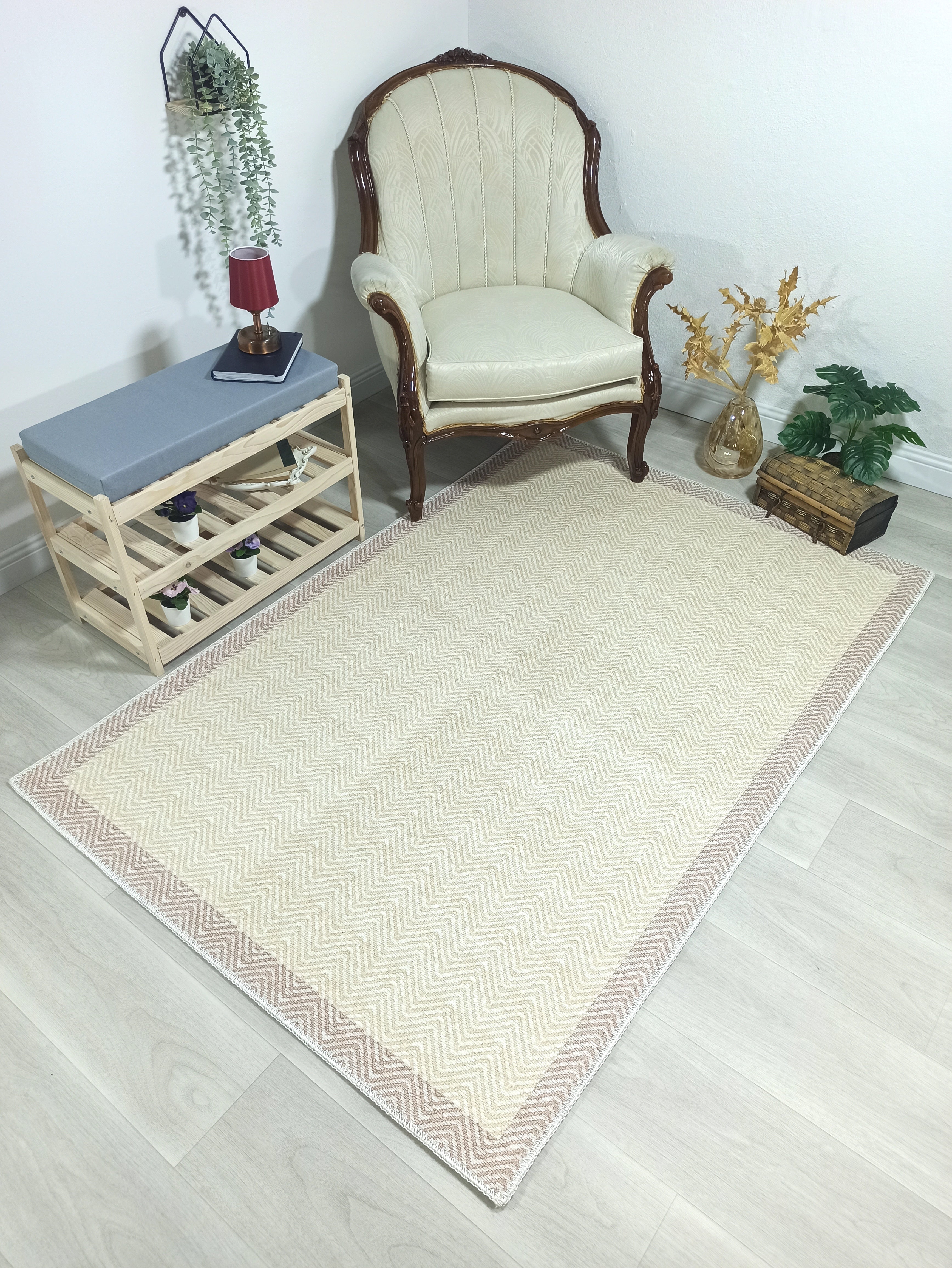 İskandinav Modern Bej Halı - Pera Halı
