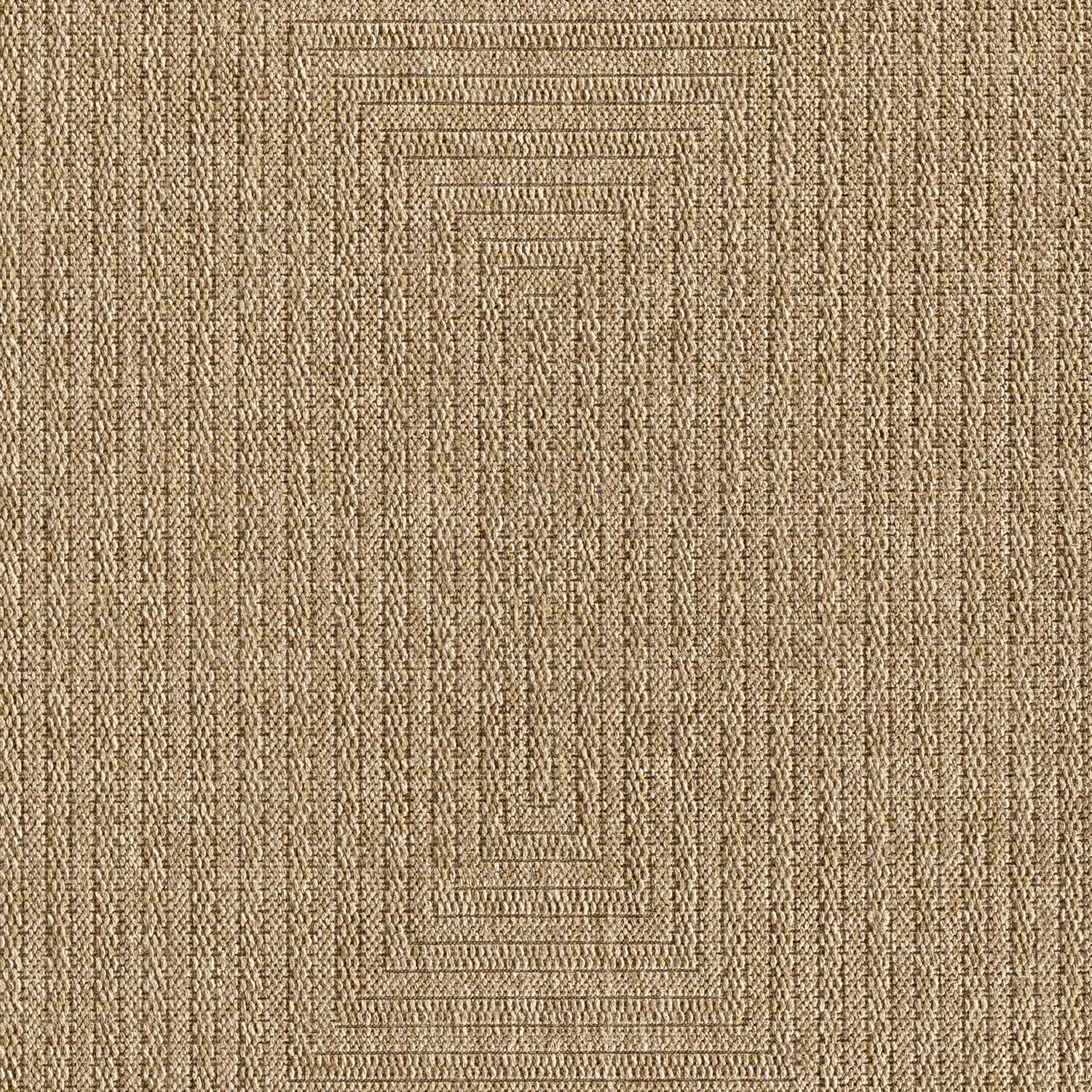 Bej Dikdörtgen Desenli Modern Halı