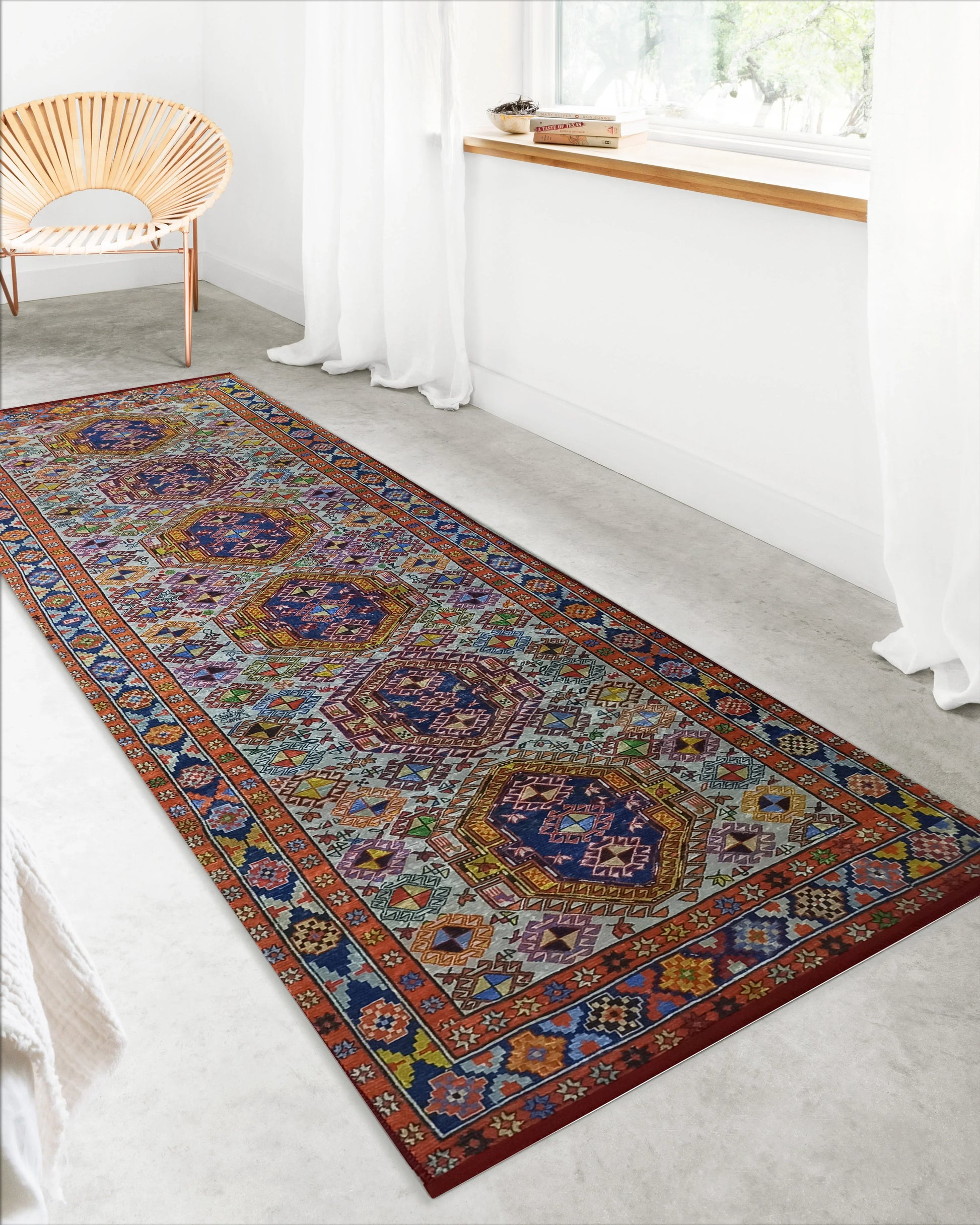 İran Doğal Bej Renkli Vintage Halı-Pera Halı