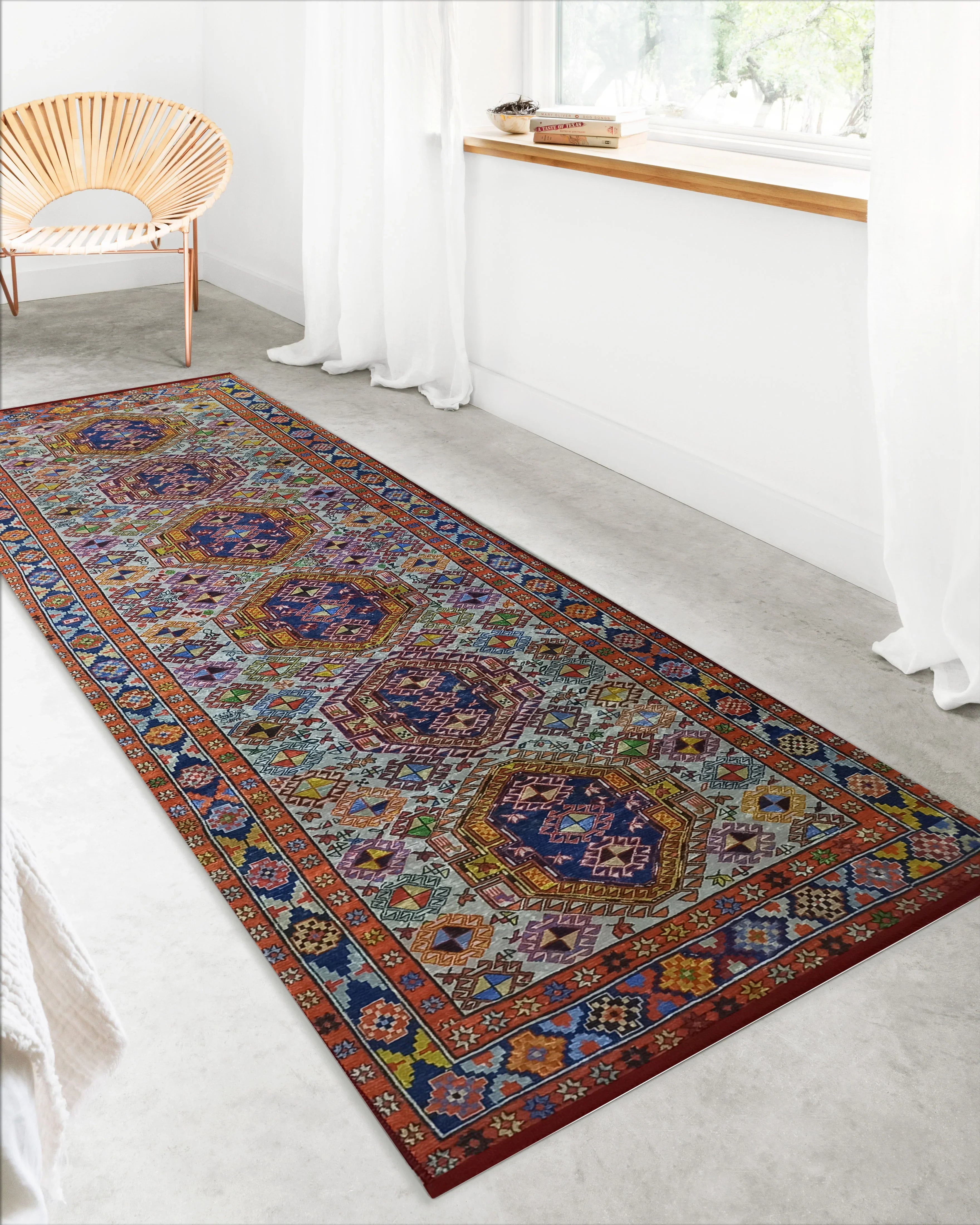 İran Doğal Bej Renkli Vintage Halı-Pera Halı