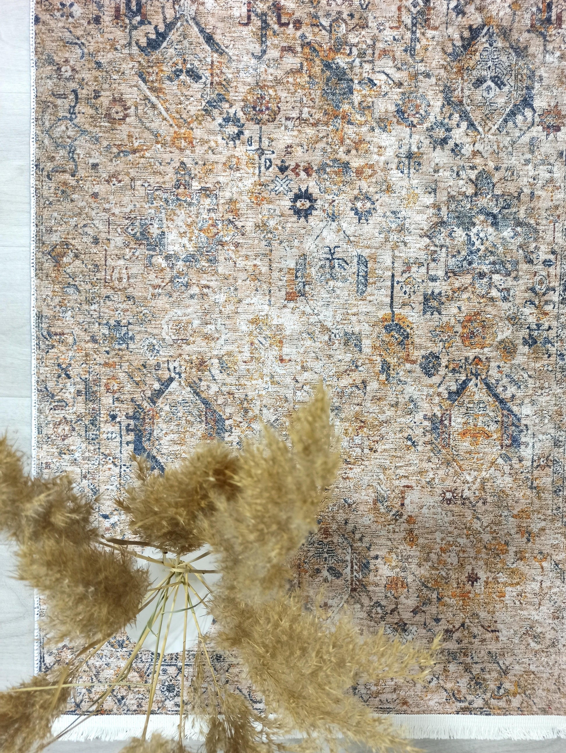 İran Kahverengi Bej Vintage Halı-Pera Halı