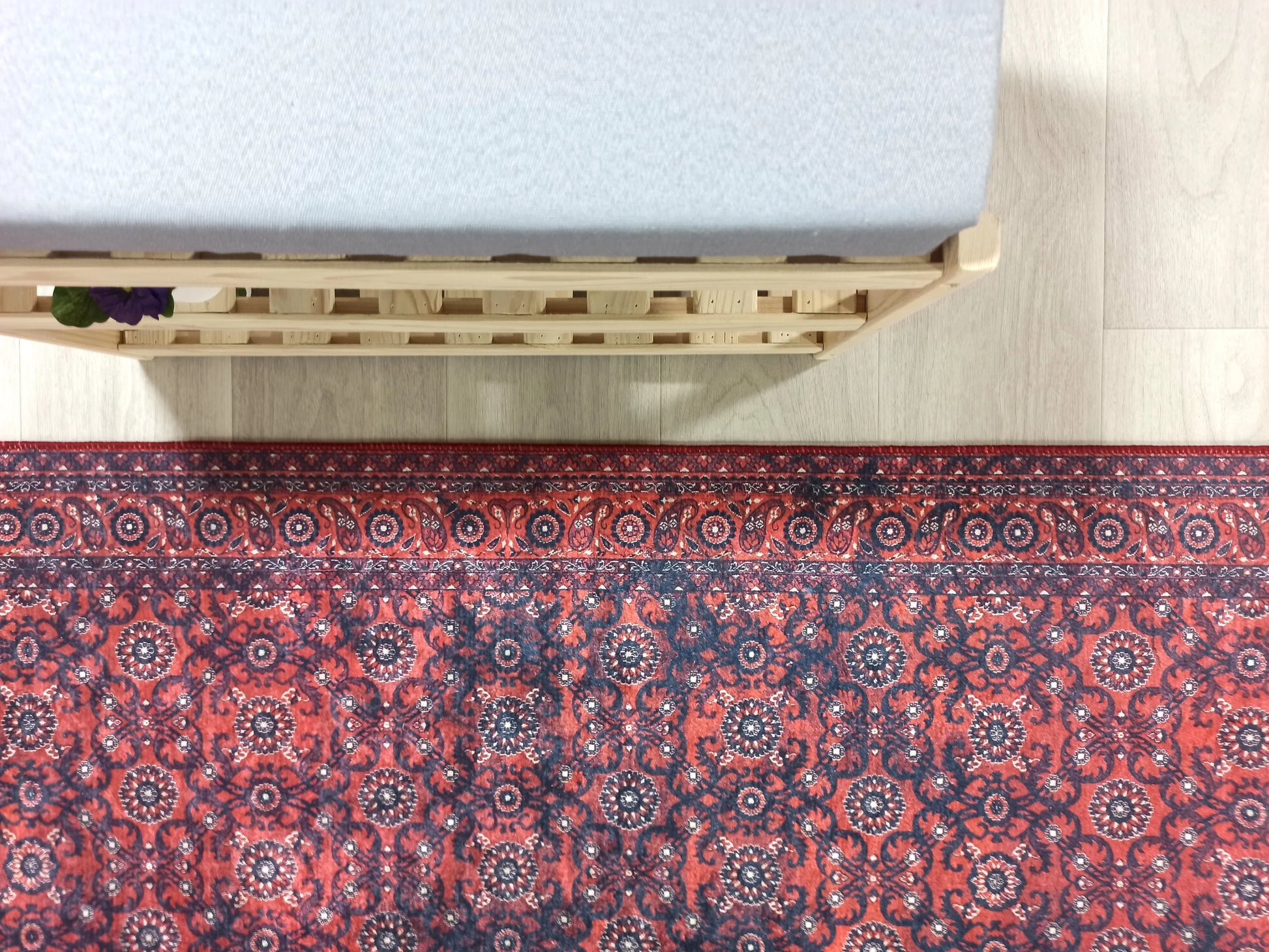 İran Kırmızı Uşak Vintage Tarzı Koridor Halısı