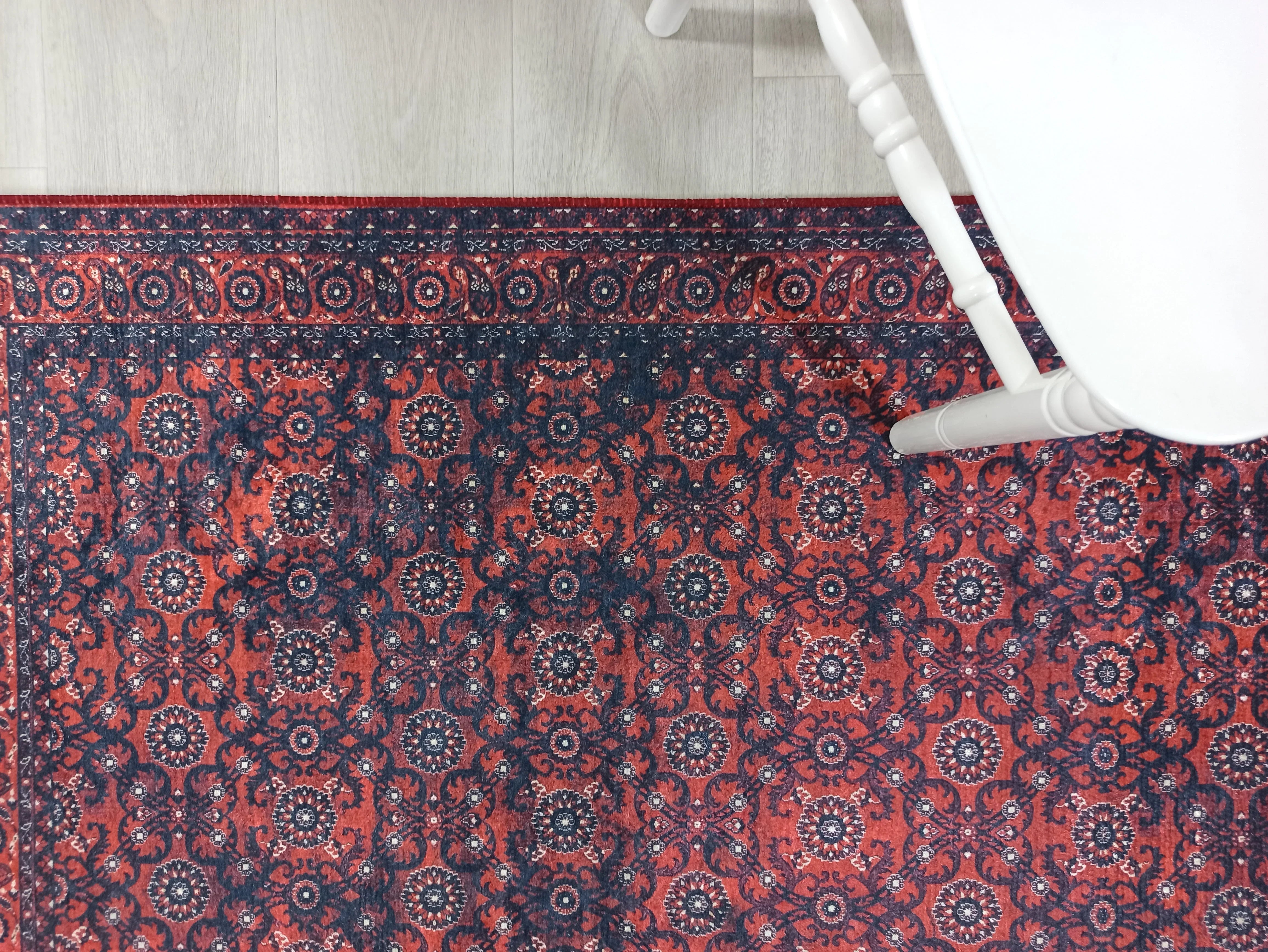 İran Kırmızı Uşak Vintage Tarzı Koridor Halısı