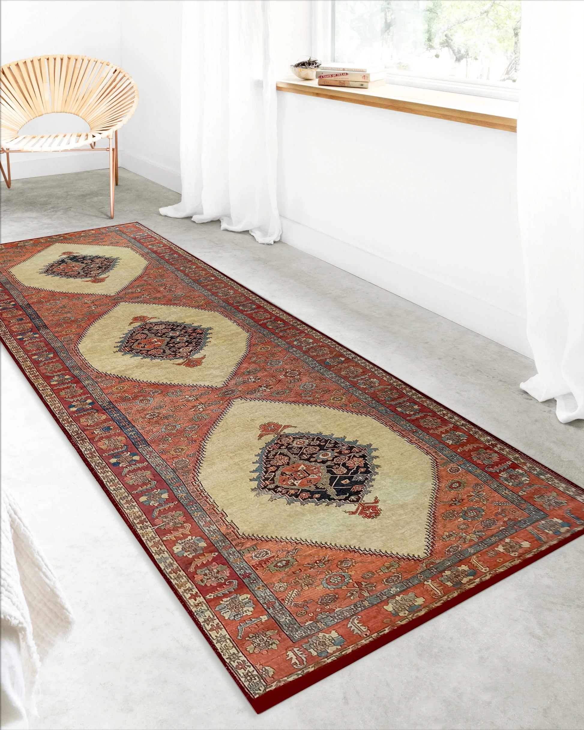 İran Turuncu Bej Vintage Halı-Pera Halı