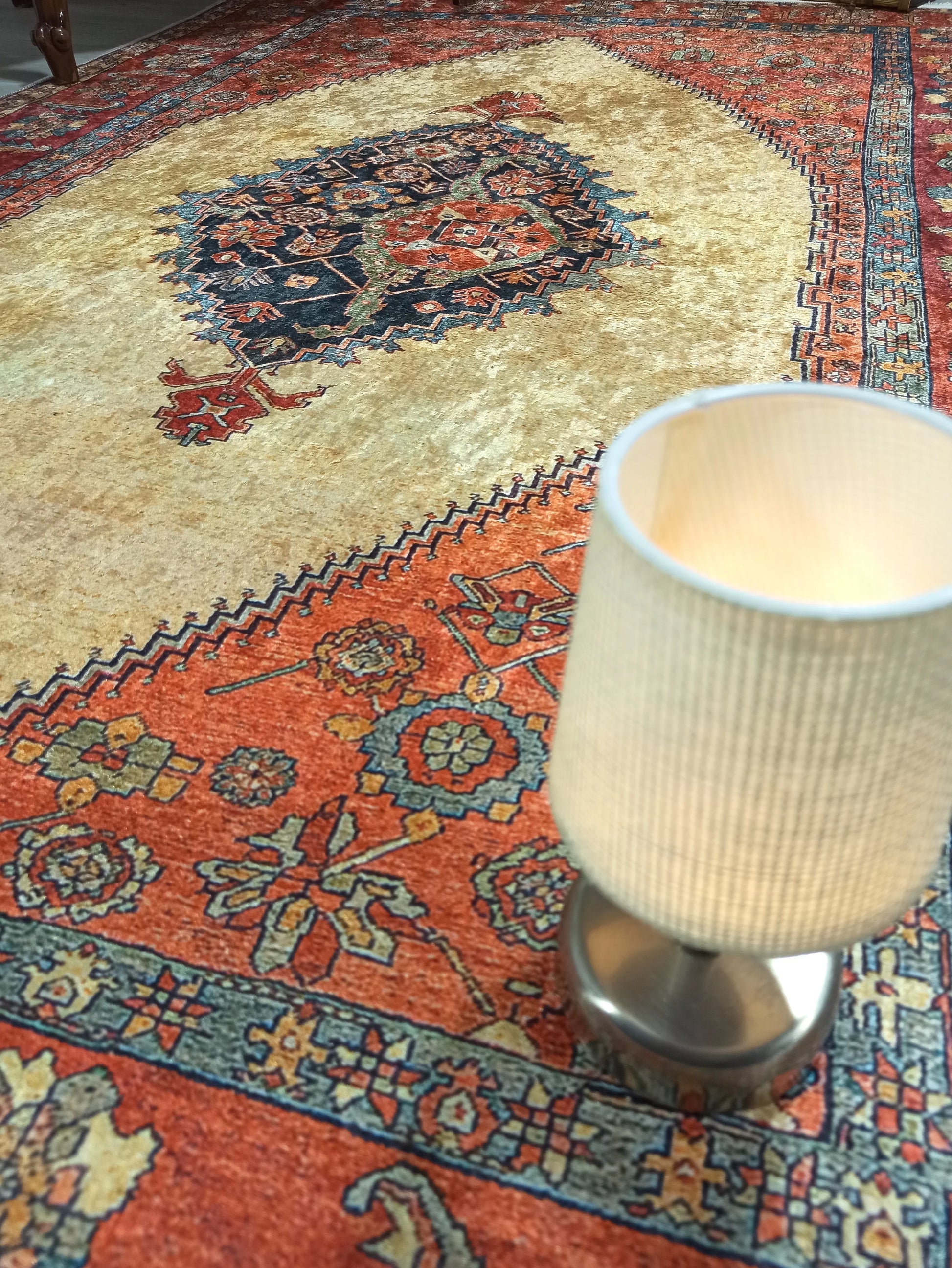 İran Turuncu Bej Vintage Halı-Pera Halı