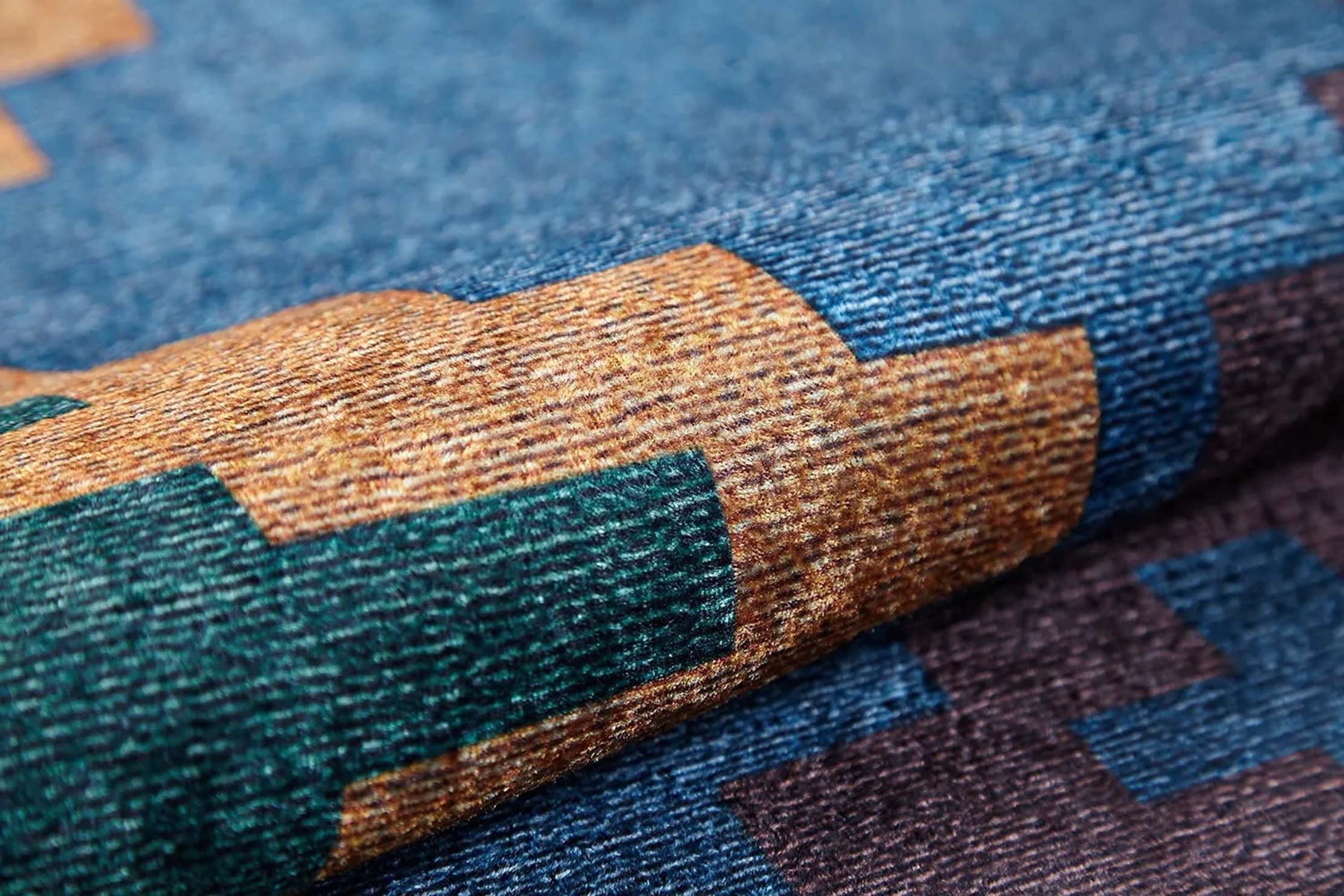 Bej Mavi Kilim Halı - Pera Halı