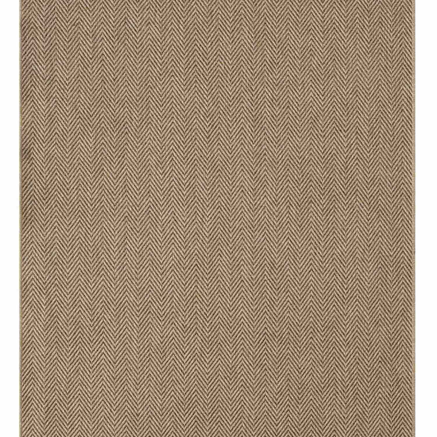 Kahve Bej Kılçık Desenli Modern Jüt Halı-Pera Halı