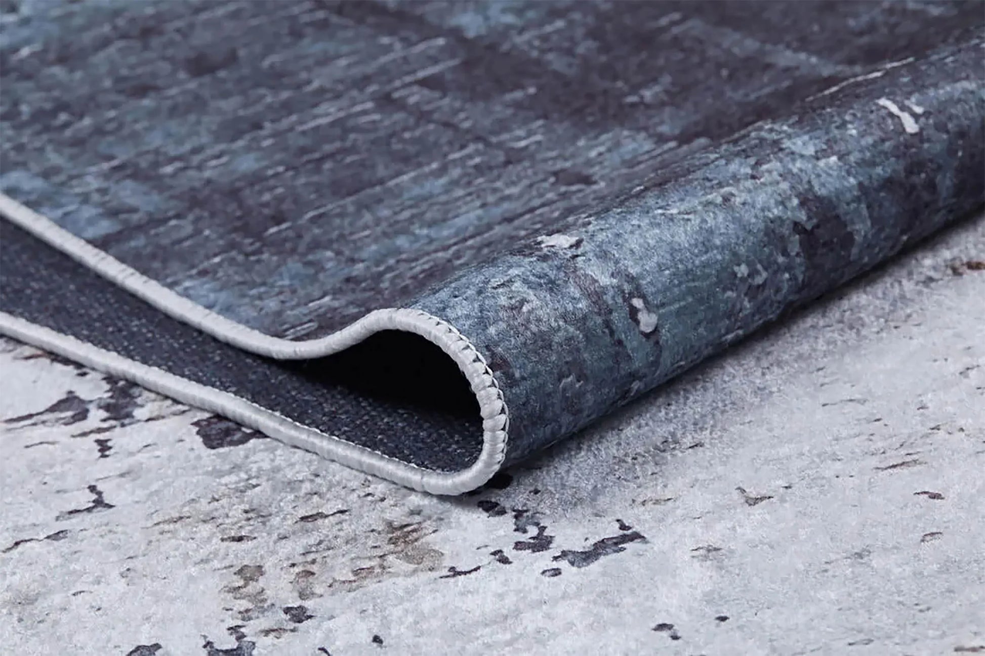 Kahve, Gri ve Beyaz Modern Soyut Sanat Halısı-Pera Halı