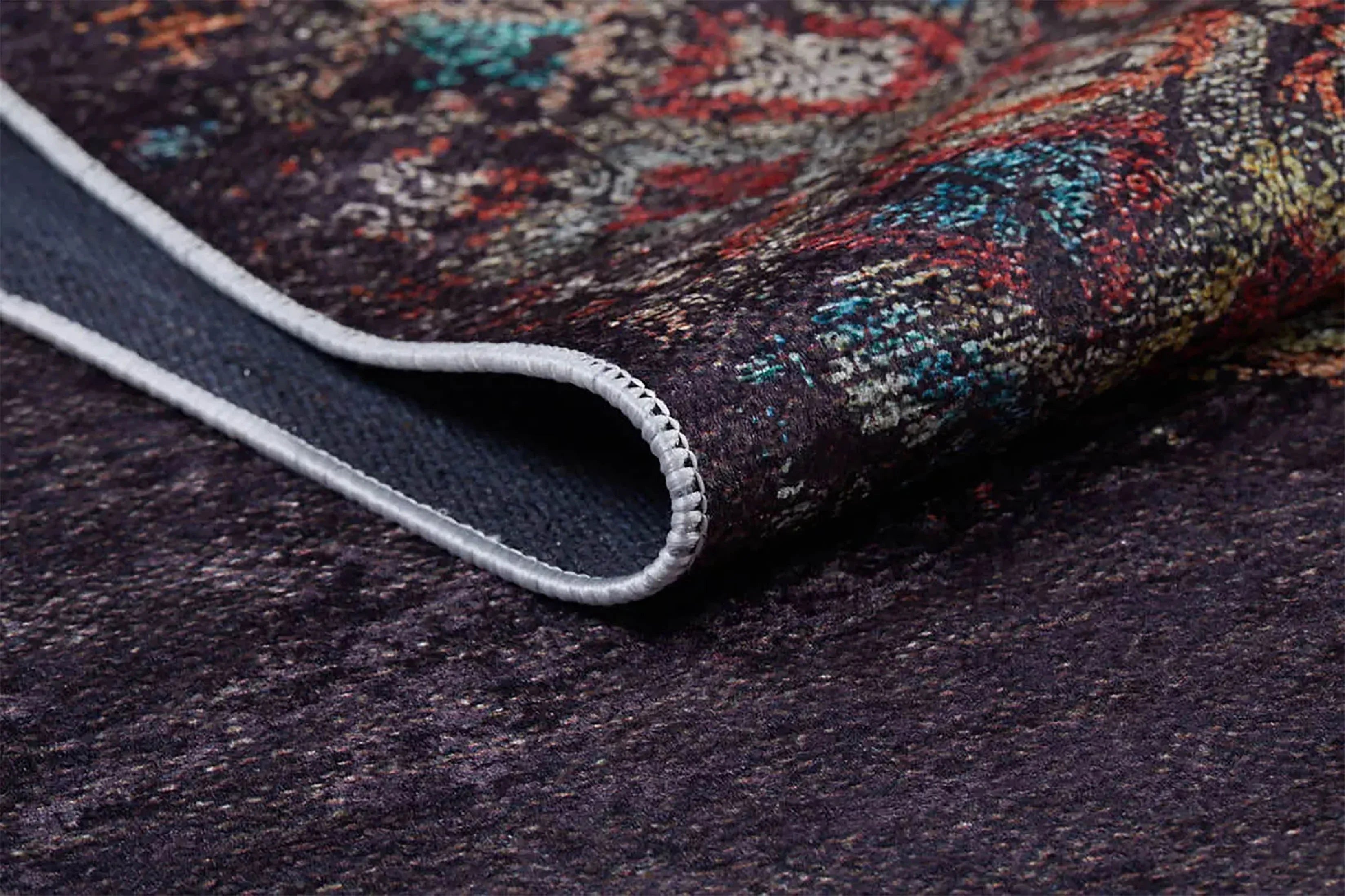 Kahverengi Modern Boho Geometrik Halı-Pera Halı