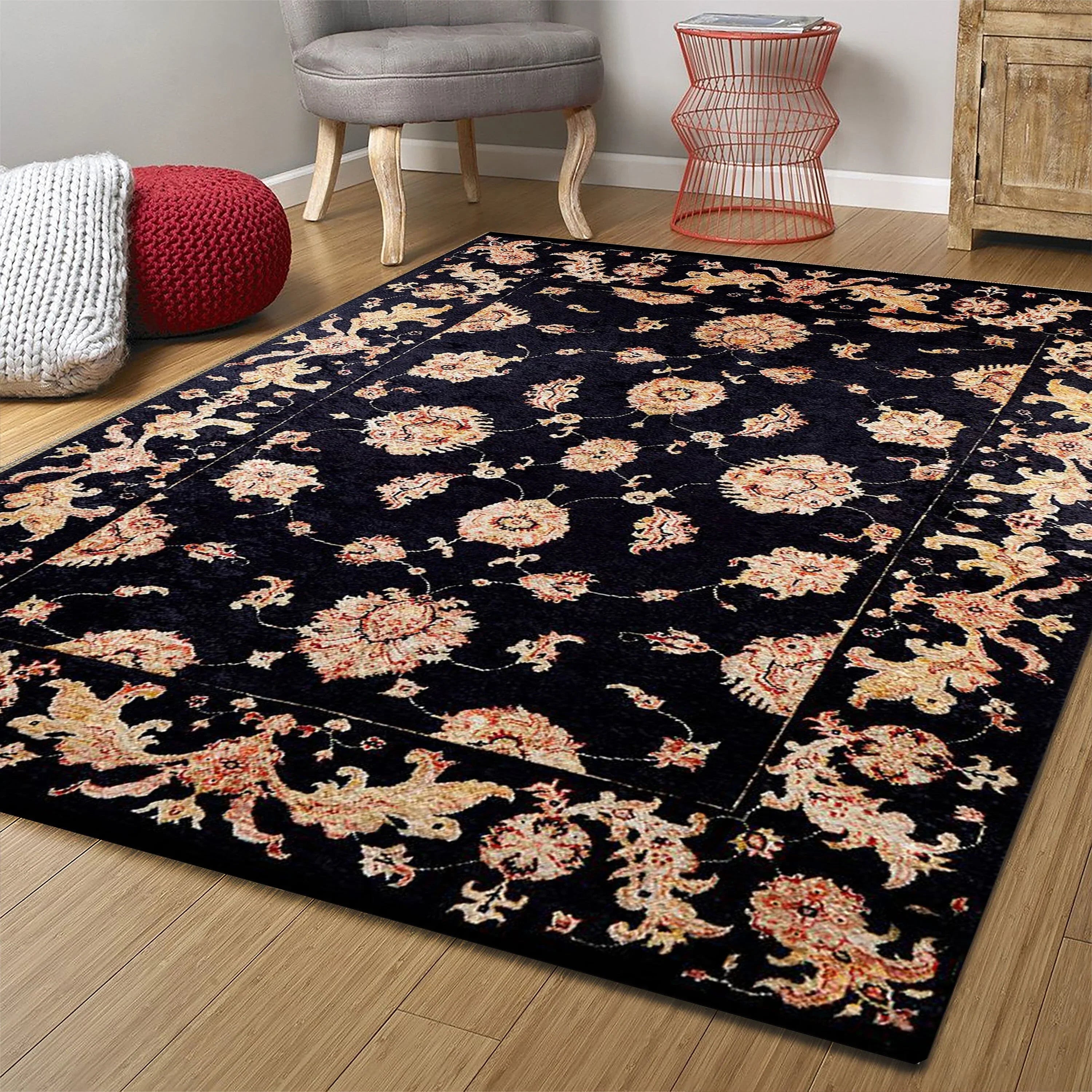 Karabağ Azerbaycan Siyah Halı-Pera Halı