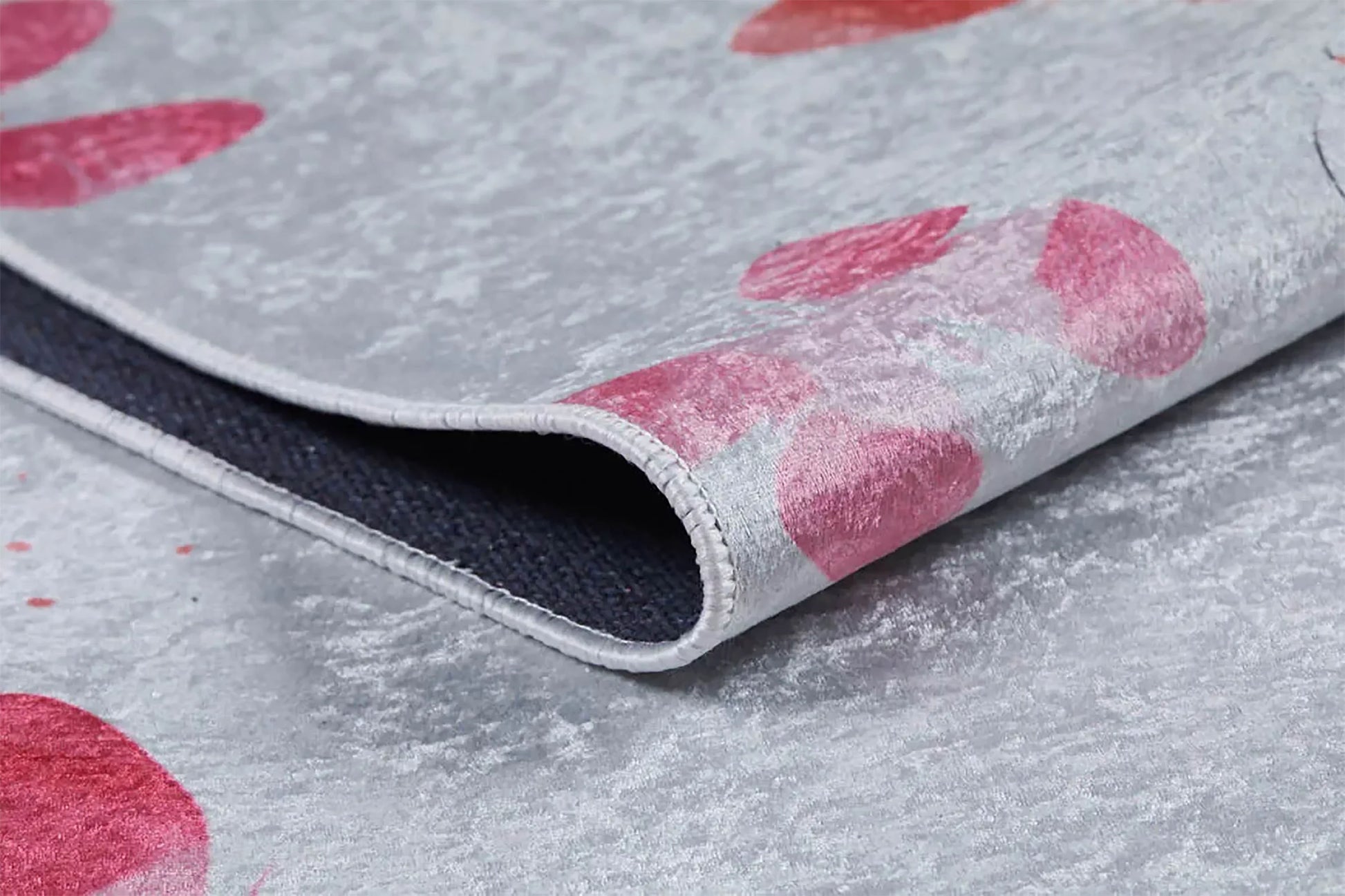 Kelebekli Pembe Gri Çocuk Odası Halısı-Pera Halı