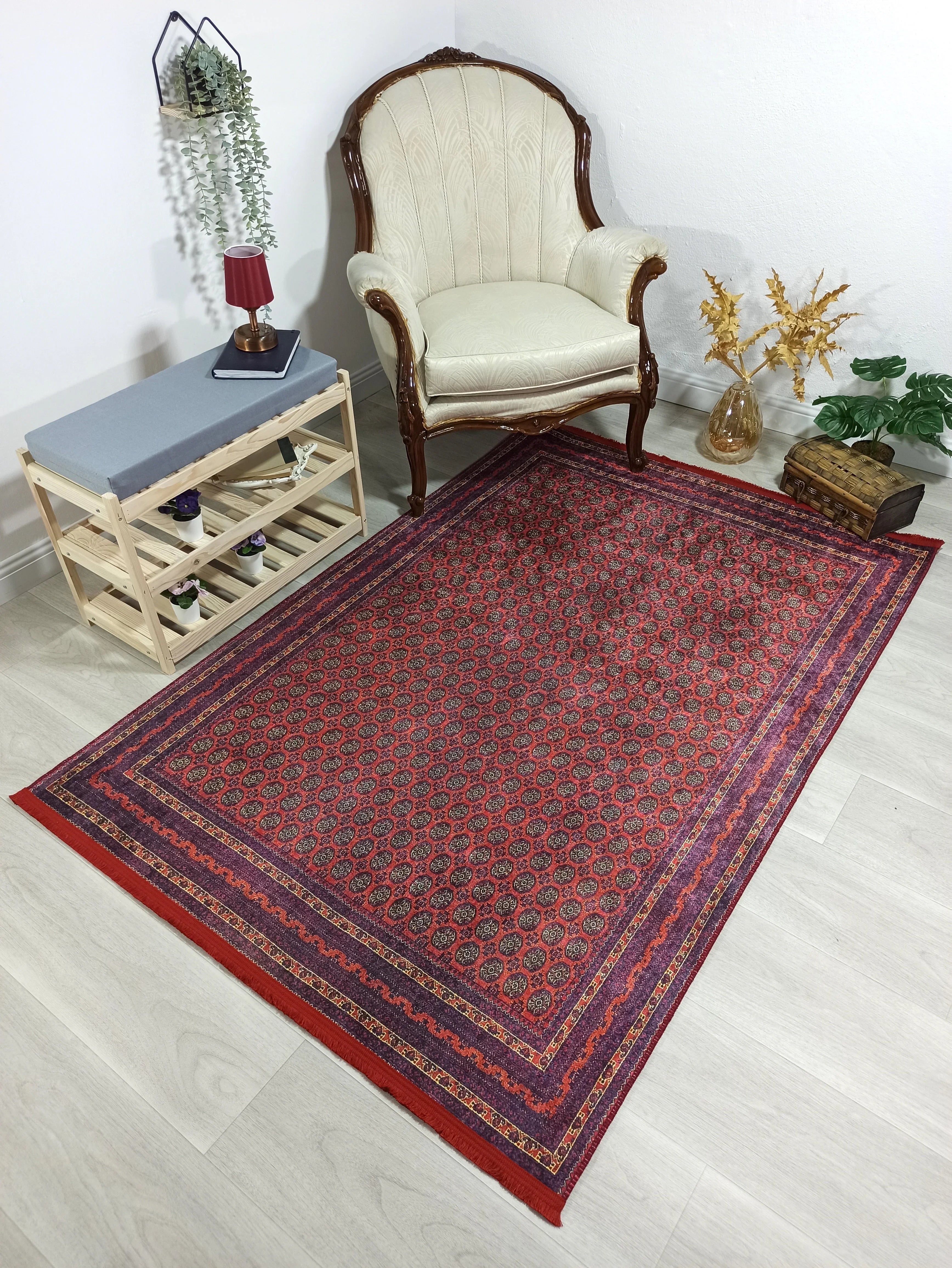 Kırmızı Vintage Kilim Halı-Pera Halı