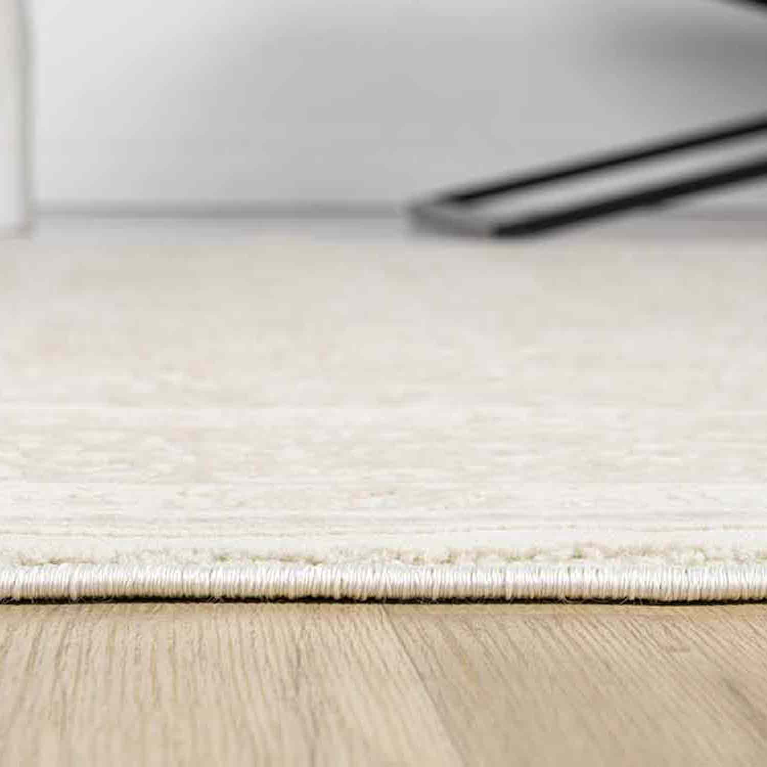 Klasik Desenli Krem Bej Yıkanabilir Halısı-Pera Halı