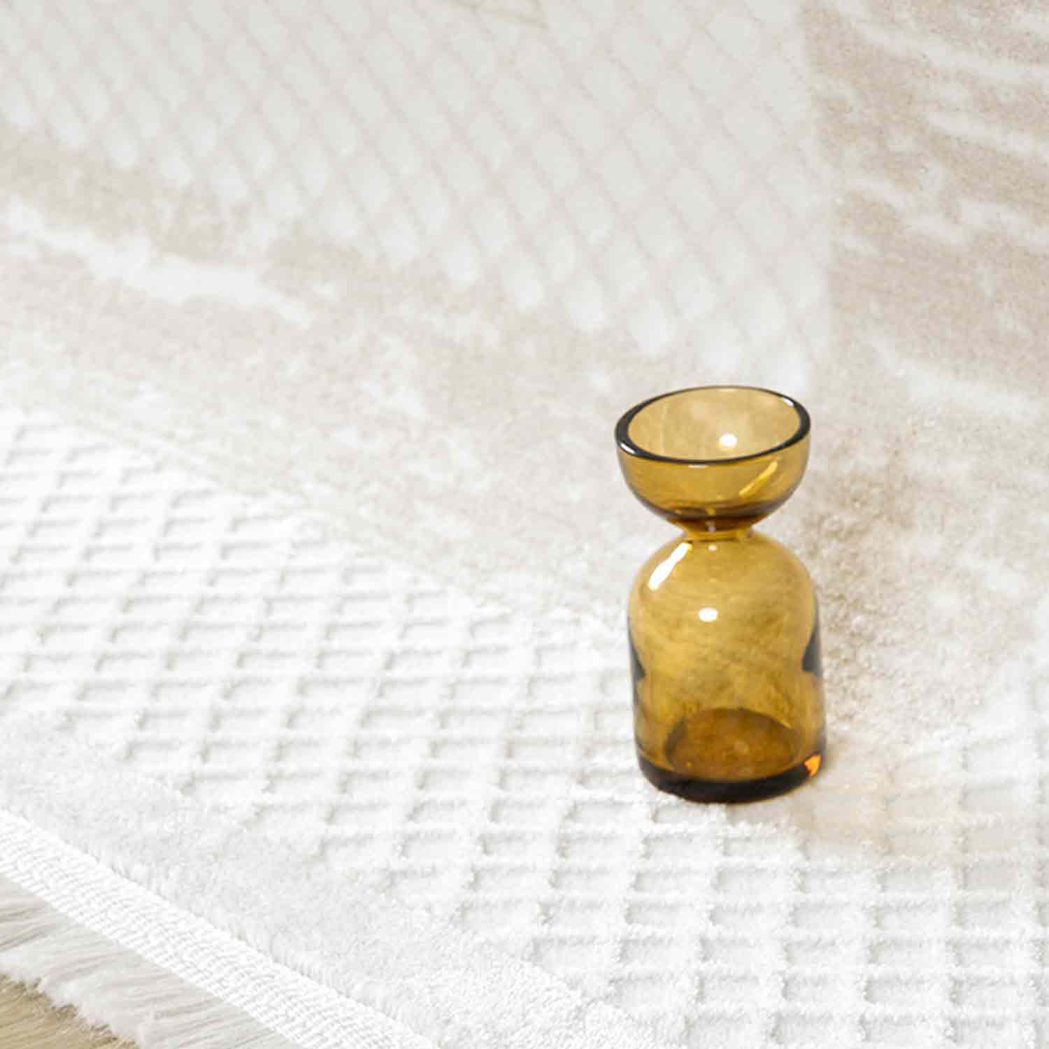 Krem Bej Geometrik Desenli Modern Halı-Pera Halı