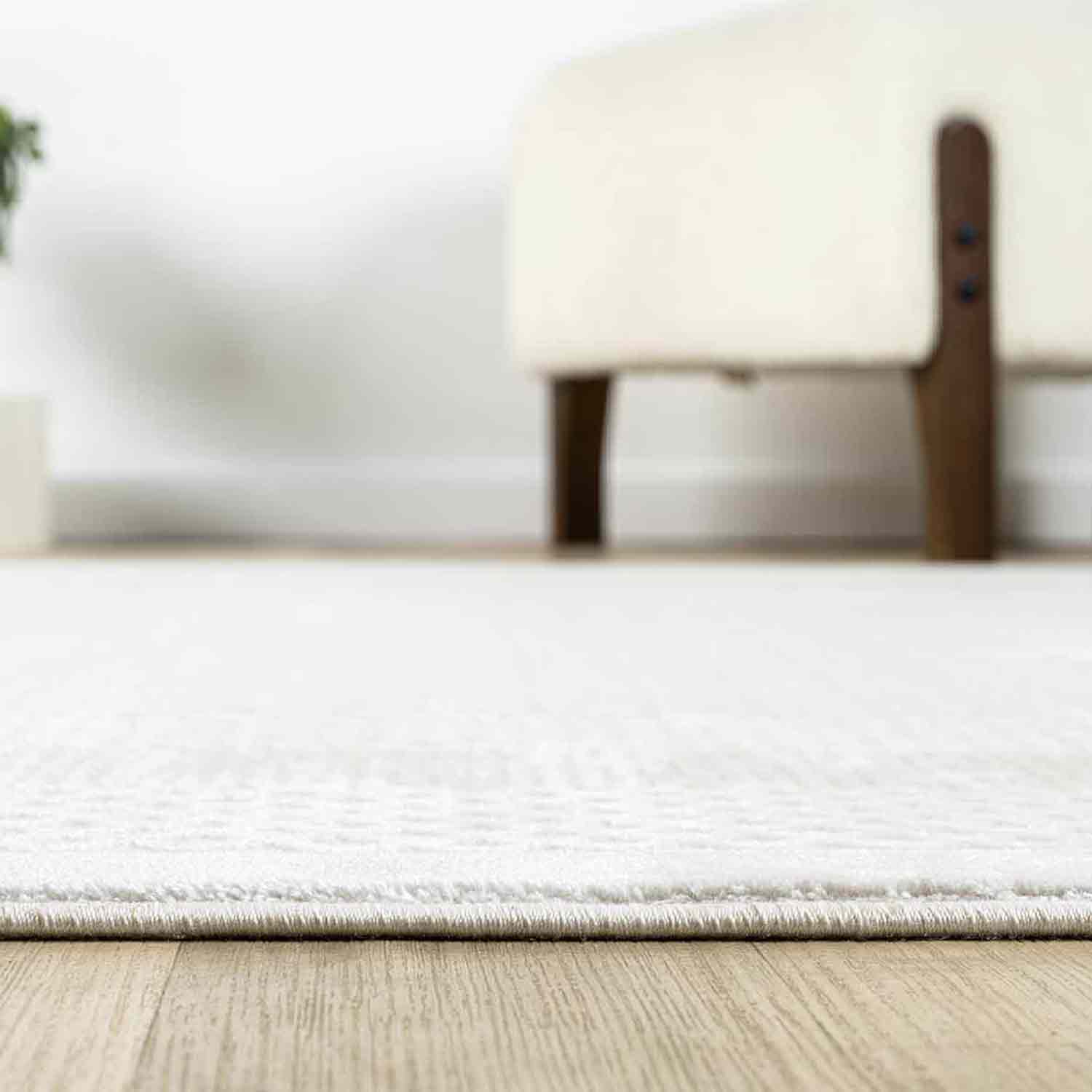 Krem Bej Geometrik Desenli Modern Halı-Pera Halı