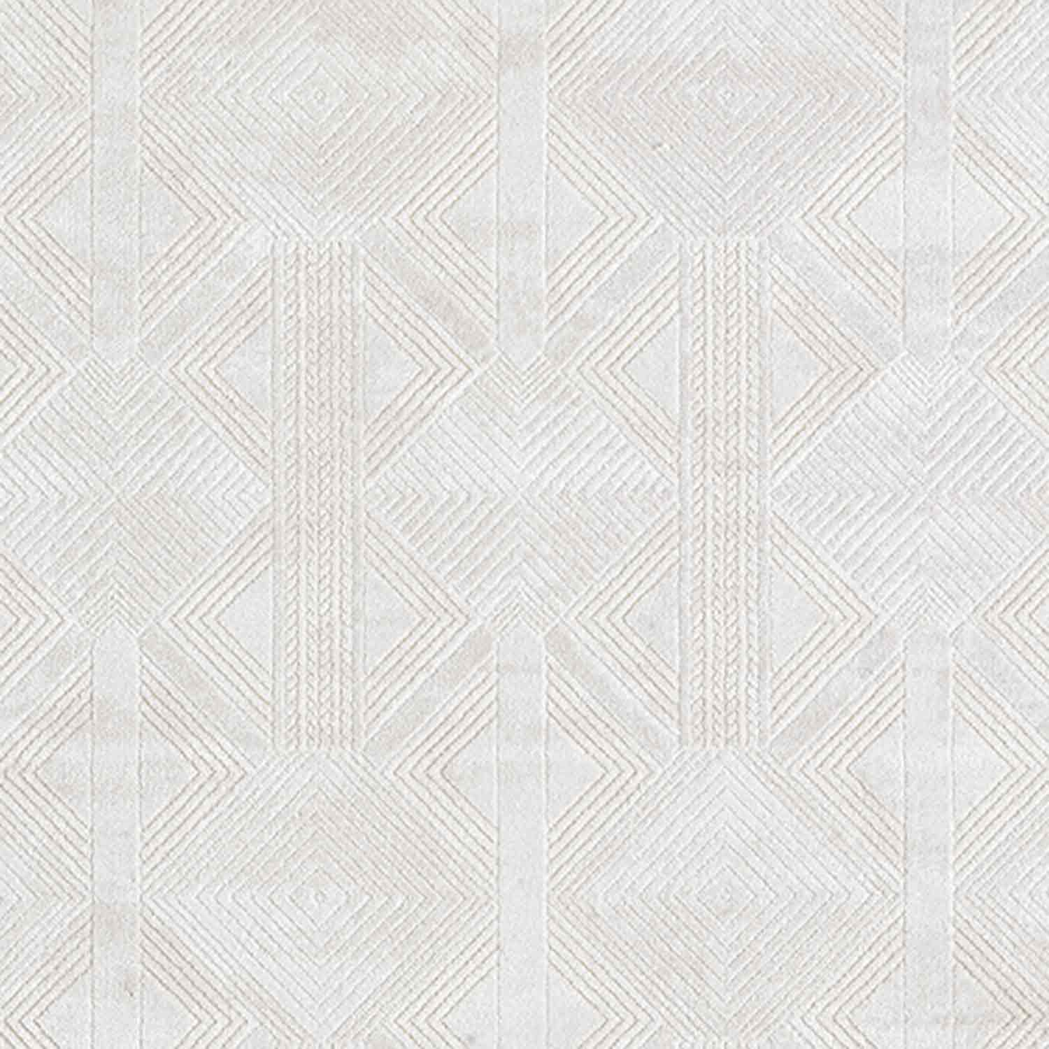 Krem Bej Geometrik Etnik Modern Halı-Pera Halı