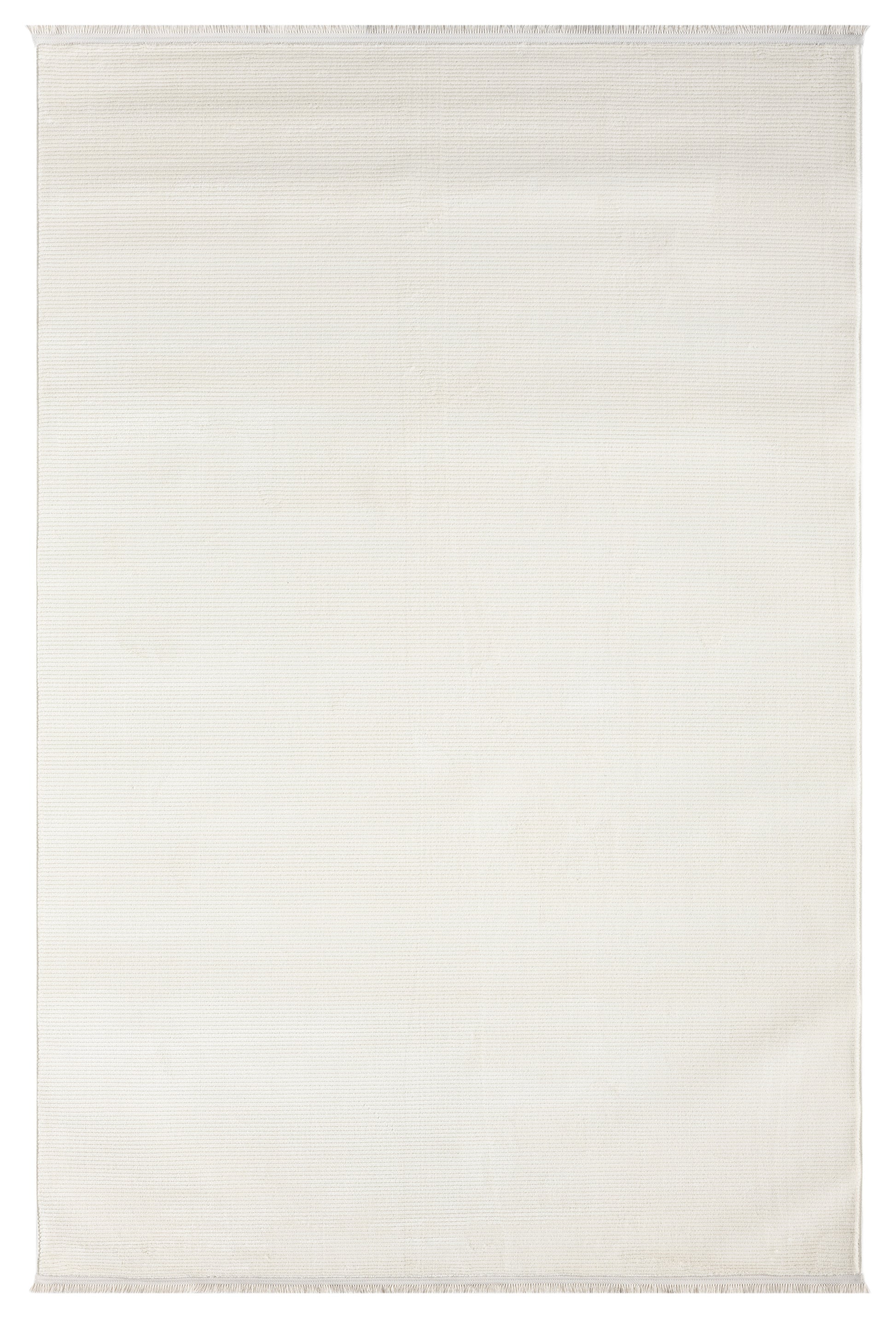 Krem Beyaz Sade Dikey Çizgili Modern Halı-Pera Halı