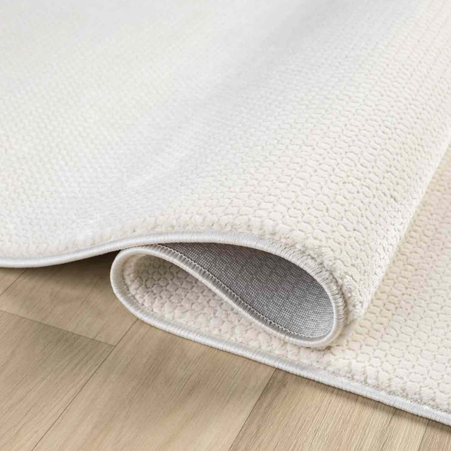 Krem Beyaz Sade Modern Halı-Pera Halı