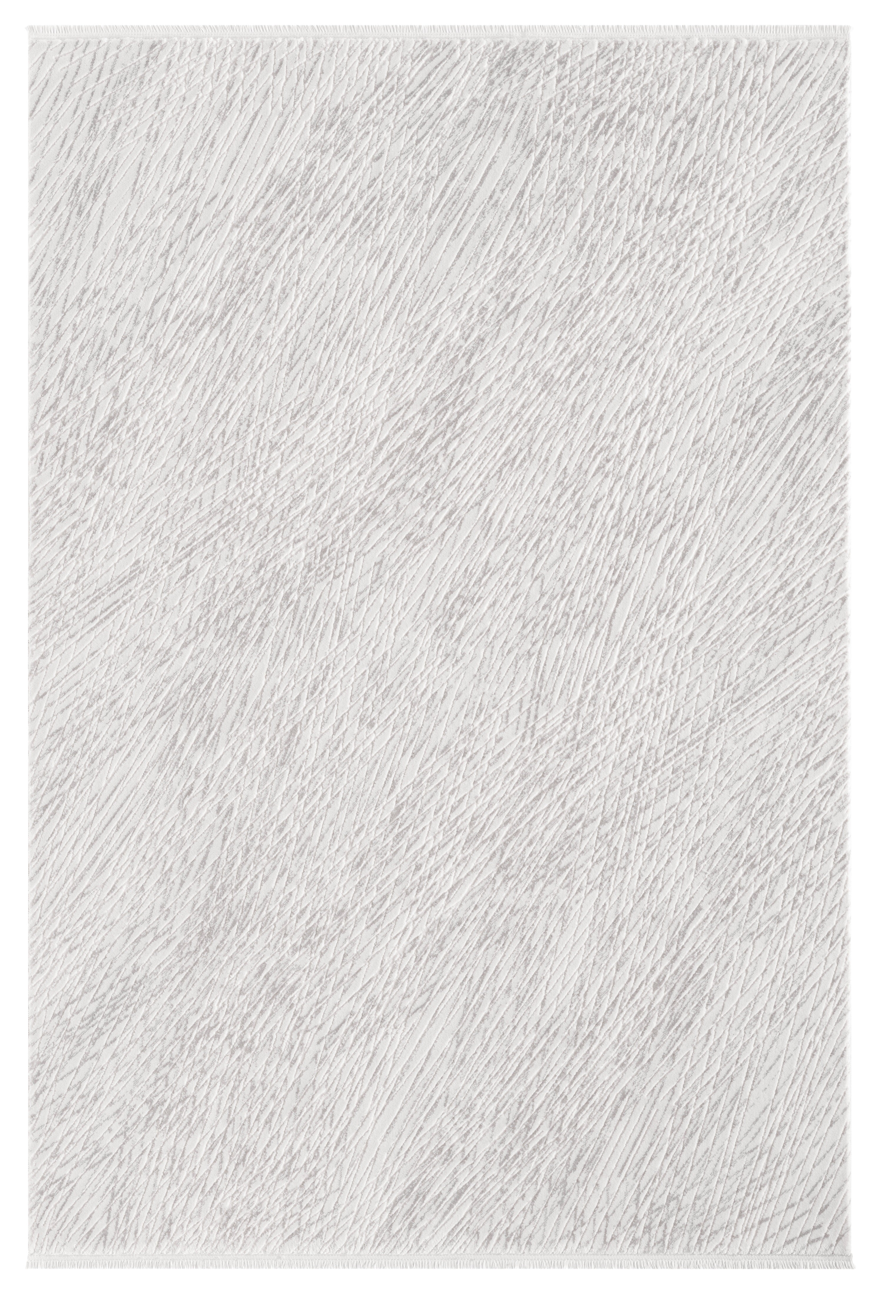 Krem Gri Soyut Çizgili Modern Halı-Pera Halı