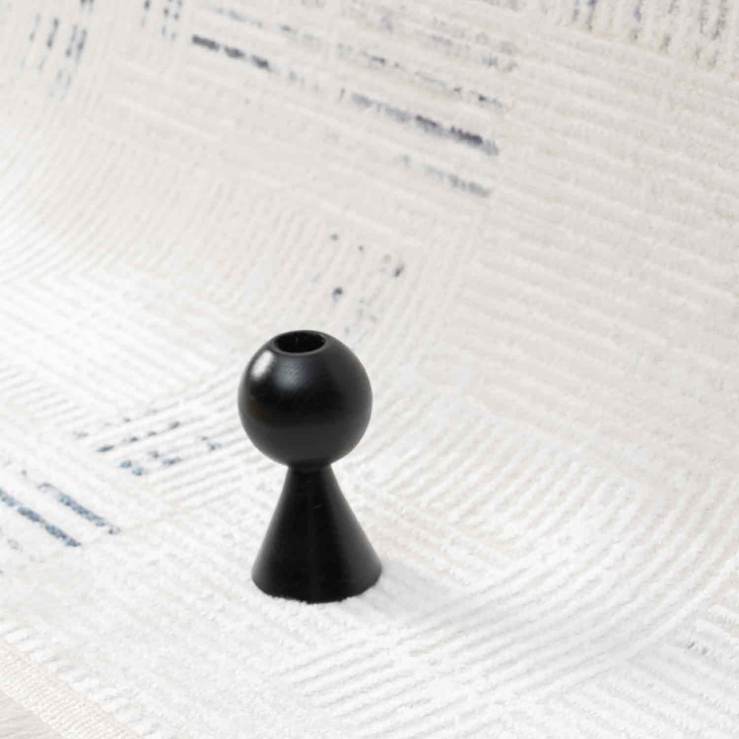 Krem Kahve Ton Sür Ton Geometrik Yıkanabilir Halı-Pera Halı