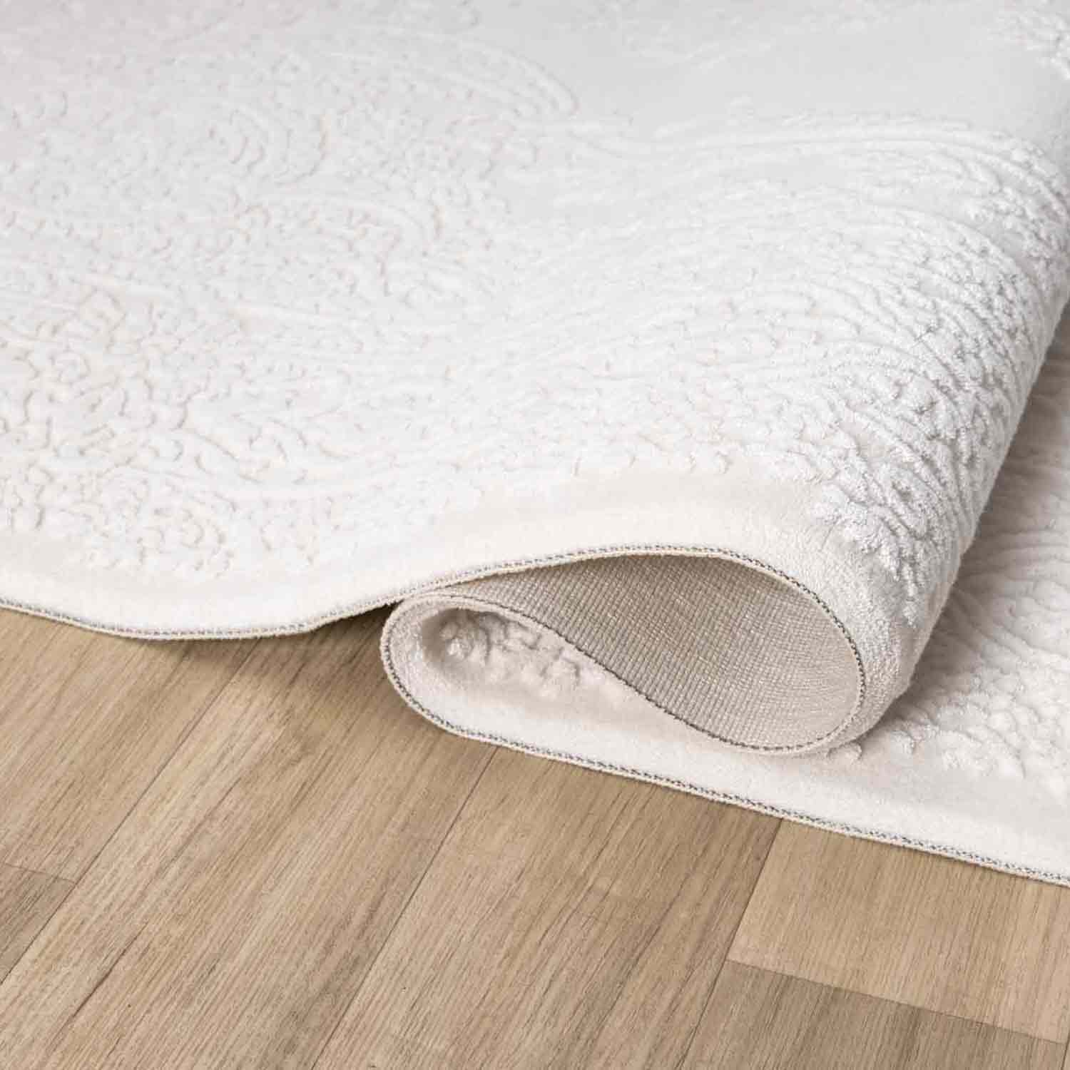 Krem Klasik Madalyon Desenli Halı-Pera Halı