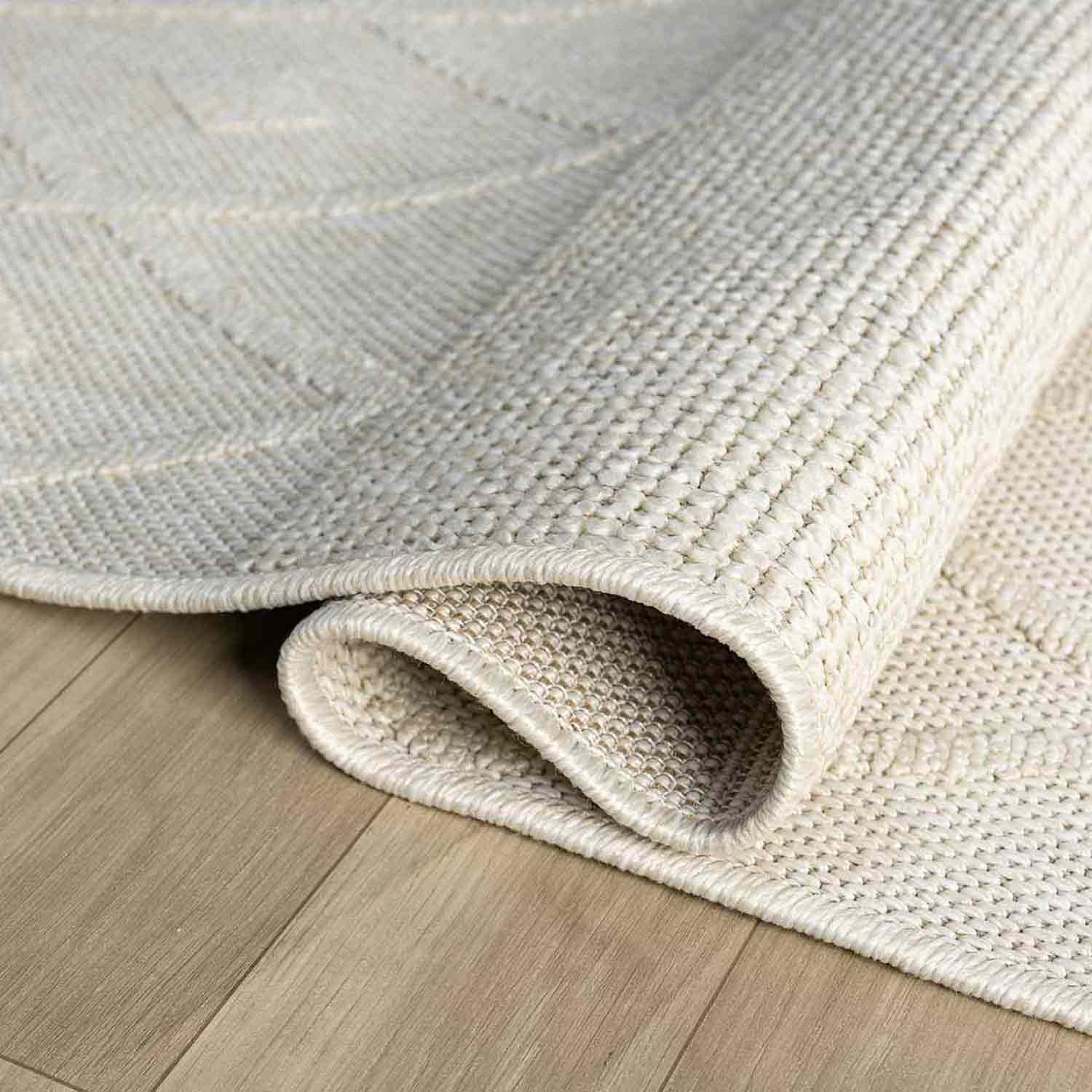 Krem Renk Baklava Desenli Yumuşak Halı-Pera Halı