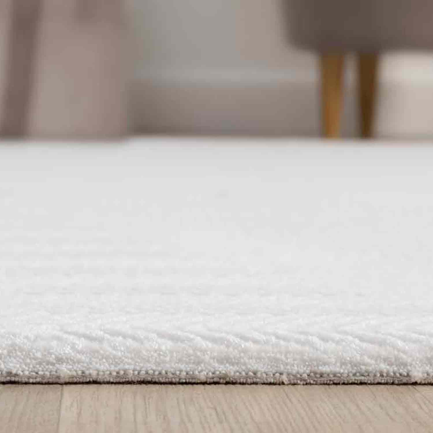 Krem Ton Sür Ton Kabartmalı Modern Halı-Pera Halı