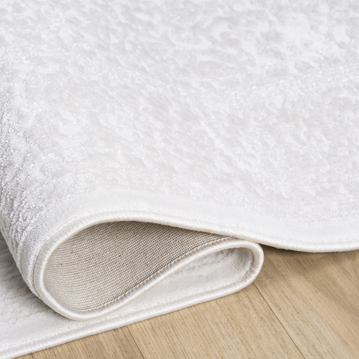 Krem Ton Sür Ton Oval Klasik Desenli Halı-Pera Halı