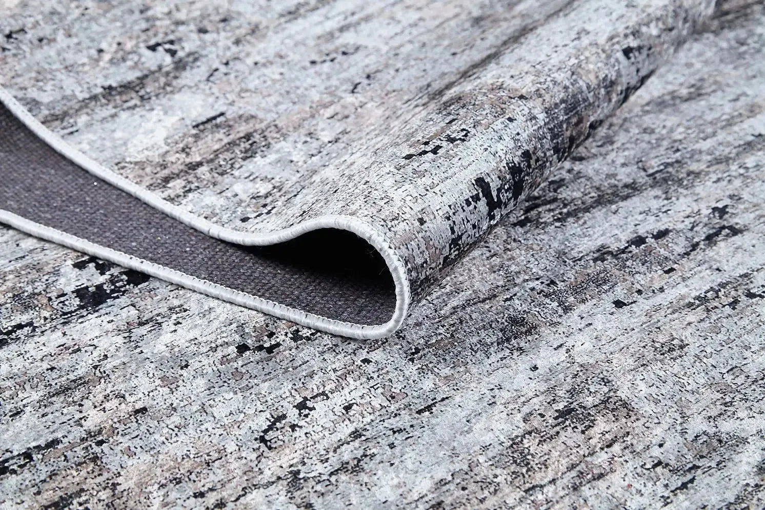 Krem ve Gri Tonlarda Modern Halı-Pera Halı