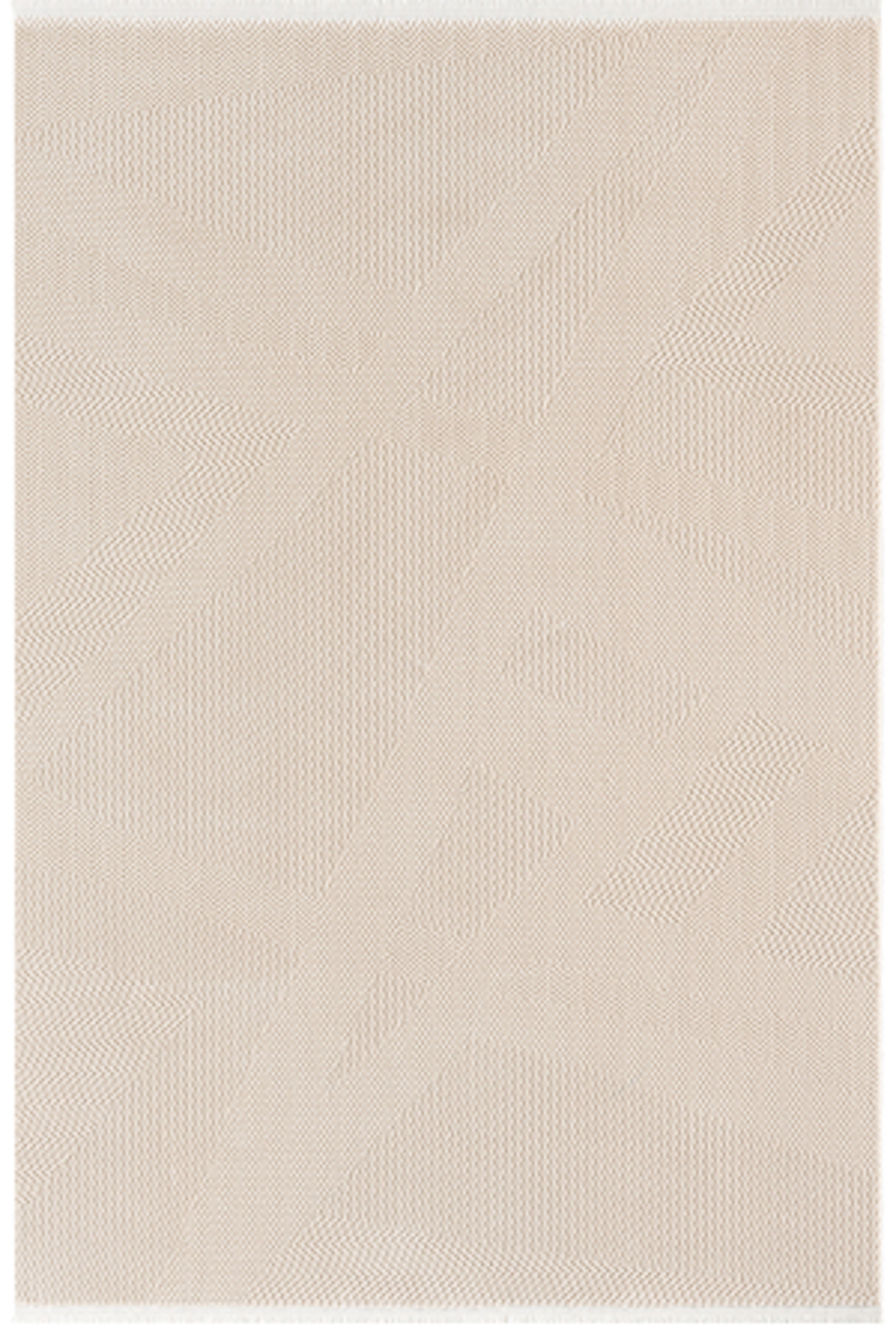 Bej Kabartmalı Soyut Modern Halı