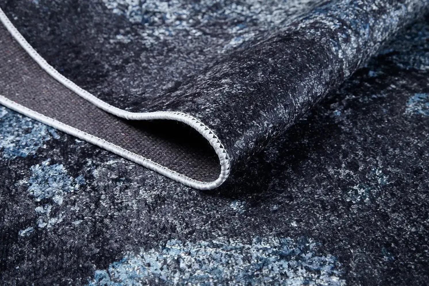 Lacivert Füme Mavi Modern Halı-Pera Halı