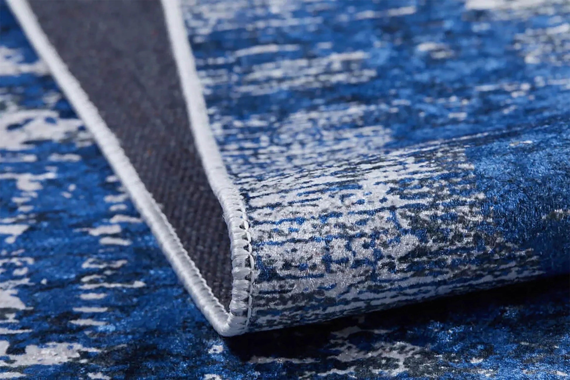 Lacivert Gri Modern Halı-Pera Halı