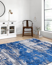 Lacivert Gri Modern Halı-Pera Halı