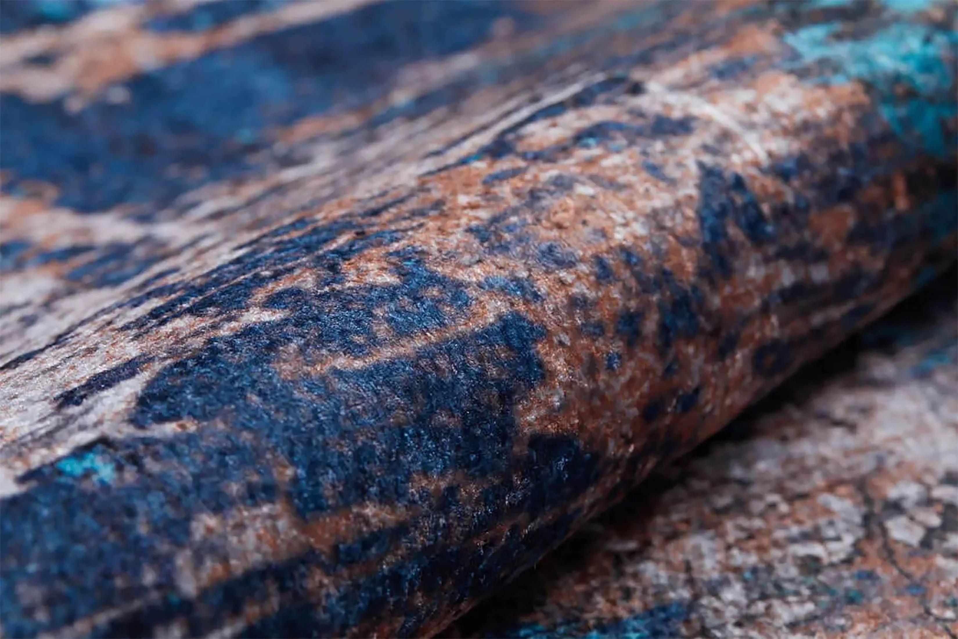 Lacivert Kahverengi Modern Halı-Pera Halı