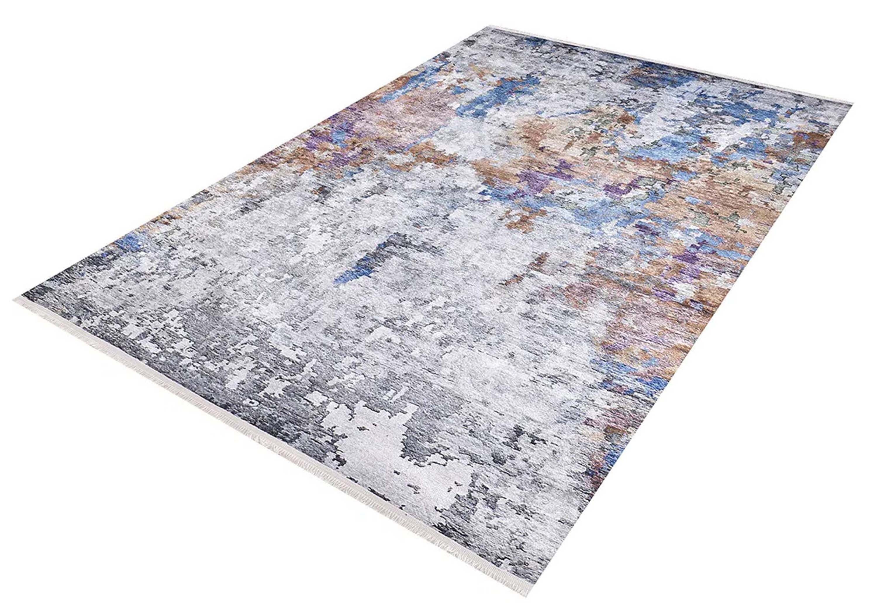 Abstract Desenli Modern Gri Halı - Pera Halı