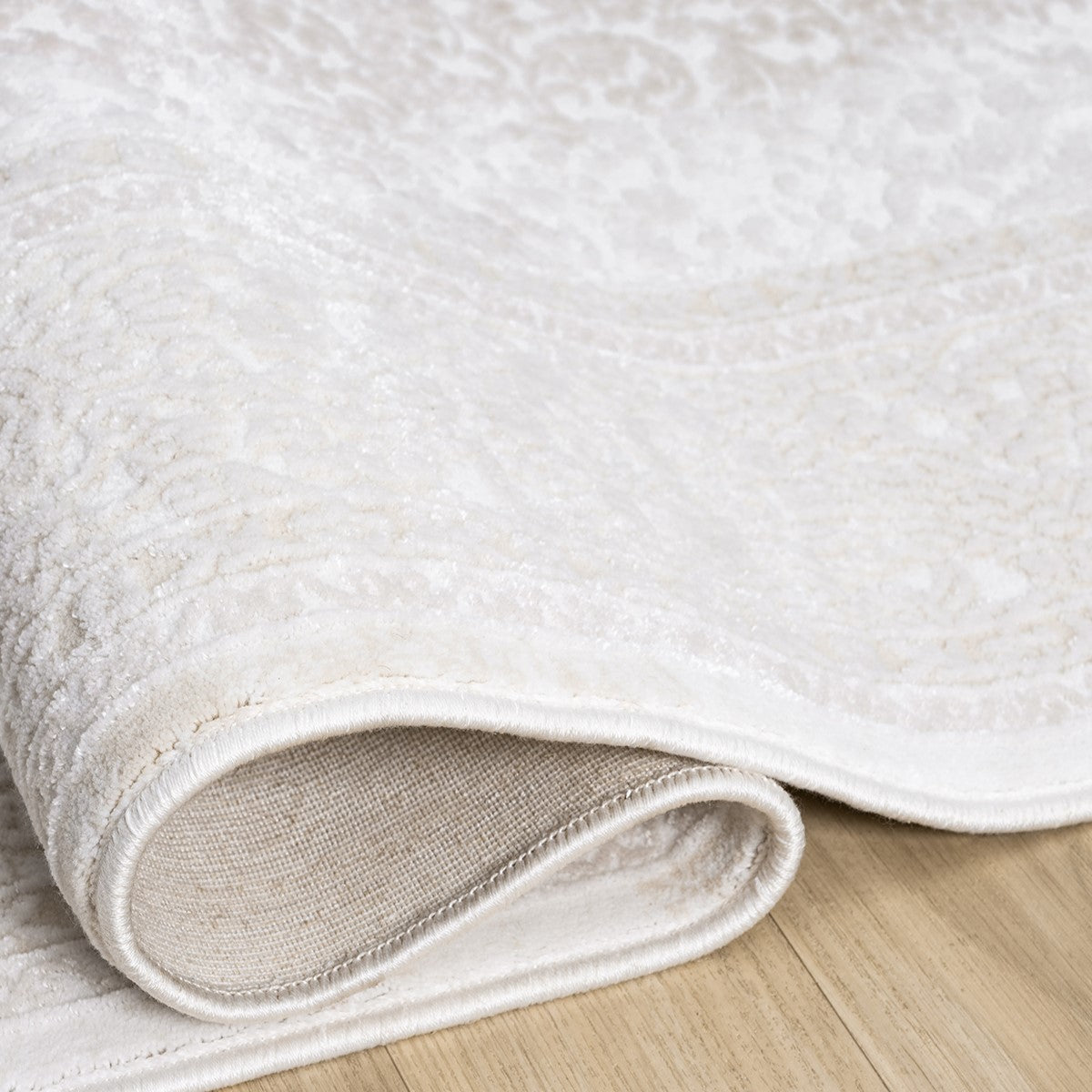 Lüks Krem Beyaz Medallion Halı-Pera Halı