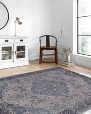 Madalyon Desenli Kahverengi Geleneksel Oryantal Doğu Halısı-Pera Halı